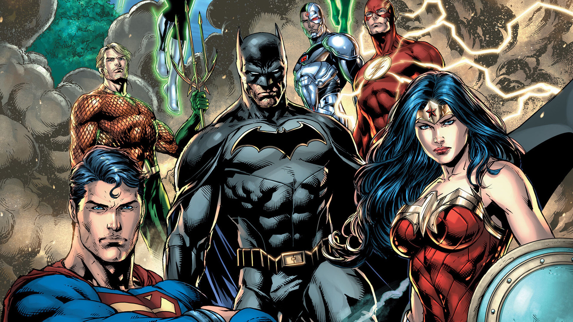 Justice League, DC Comics heroes, HD wallpapers, Powerful team, 1920x1080 Full HD Desktop