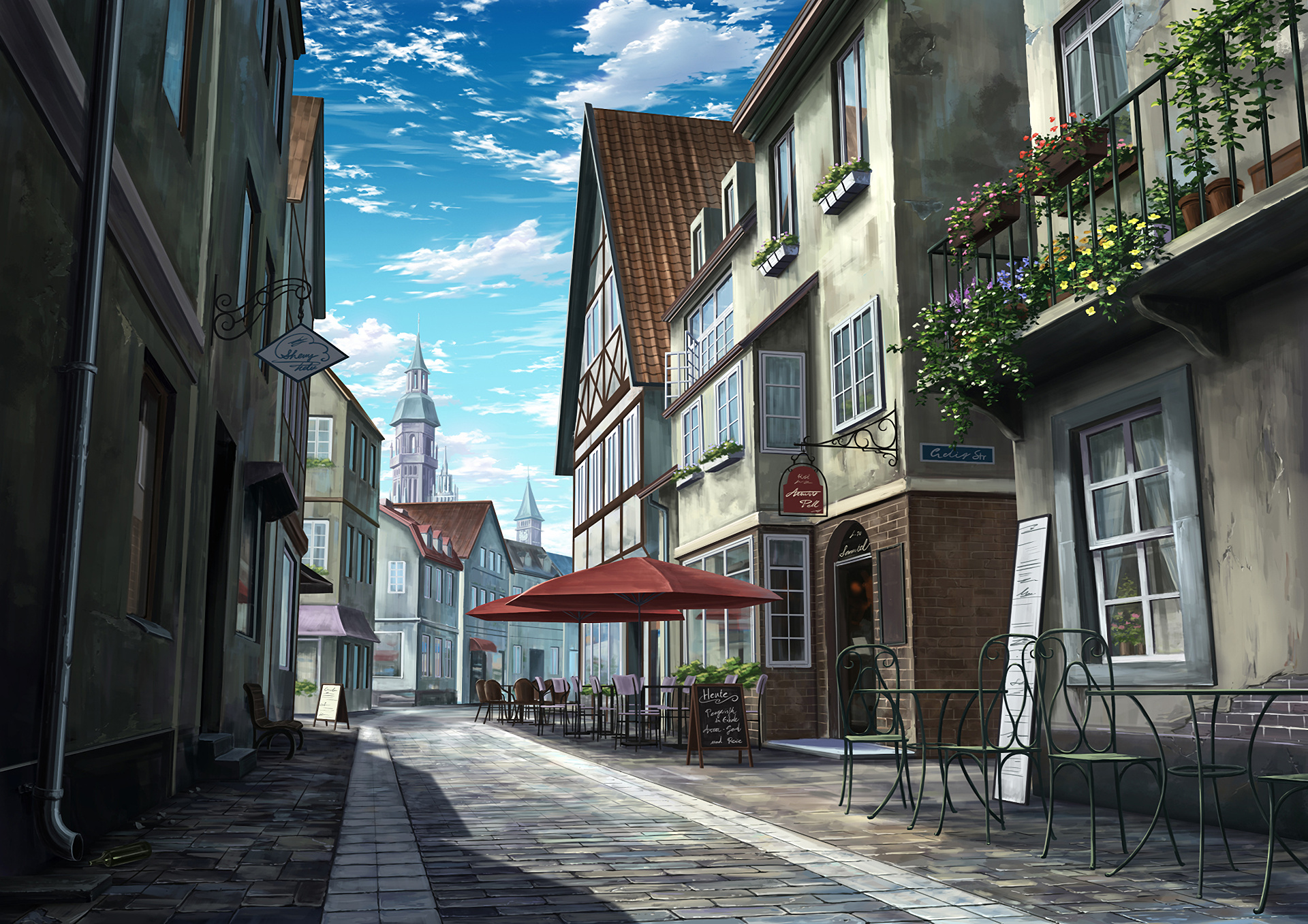 Anime, Towns Wallpaper, 1920x1360 HD Desktop