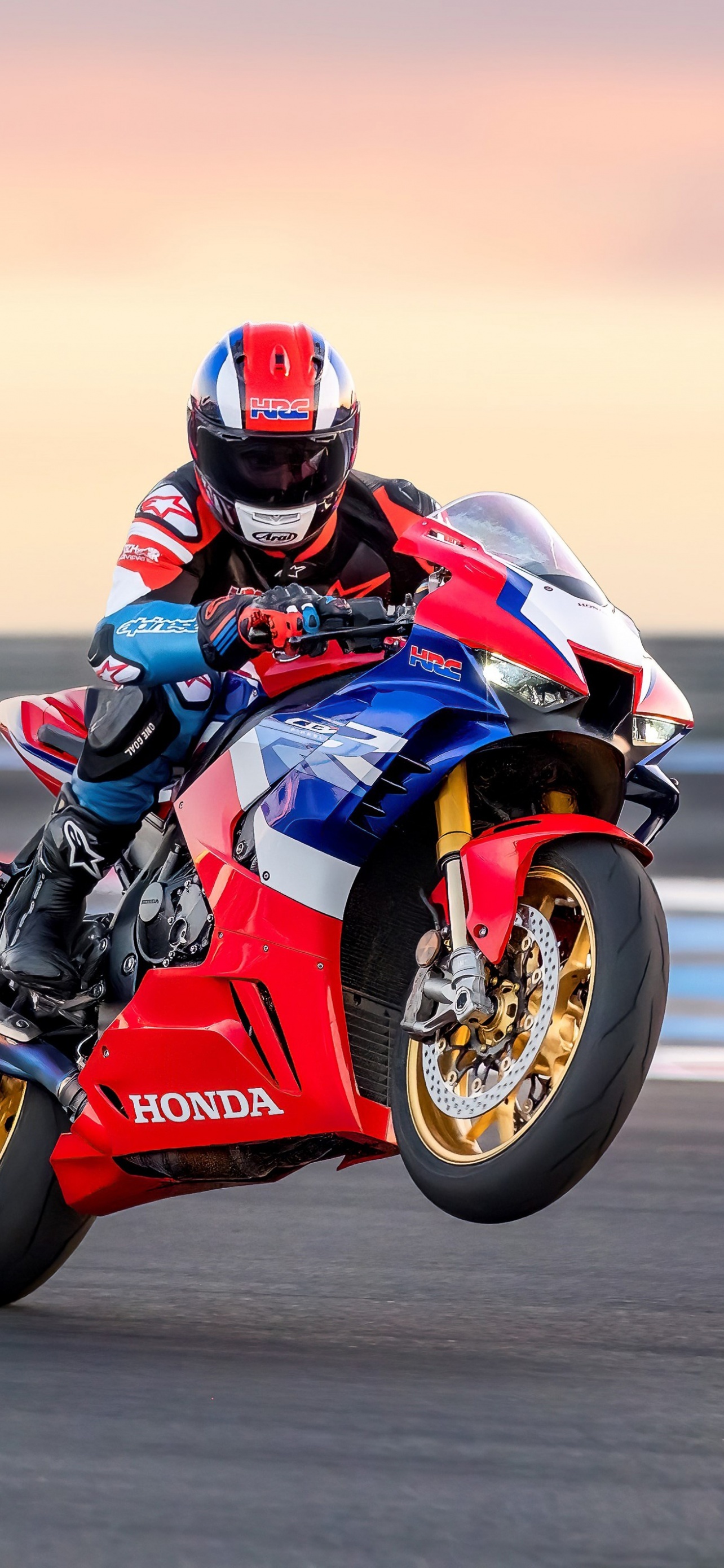 Honda CBR1000RR, Fireblade SP, 4K wallpaper, Race track, 1290x2780 HD Phone