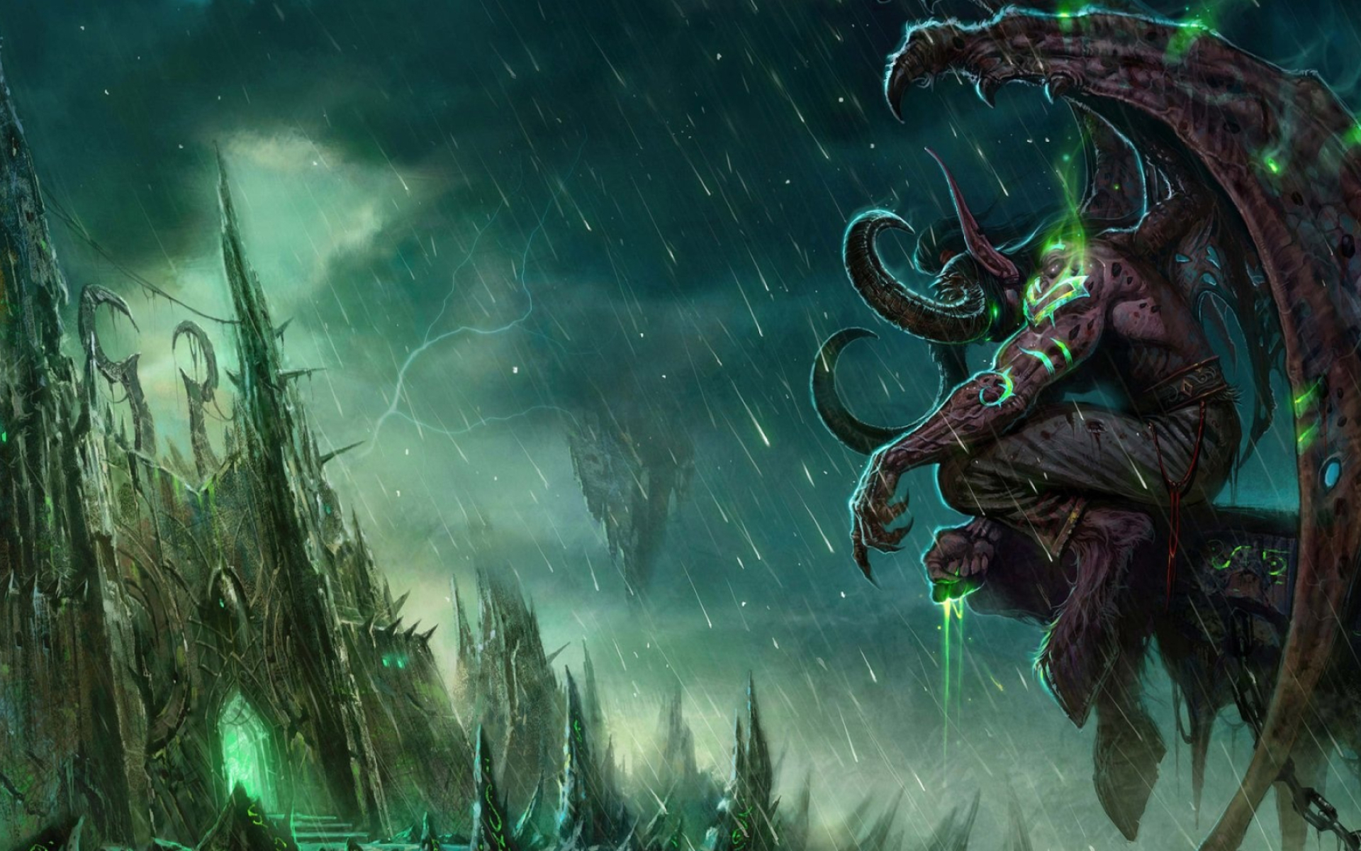 Illidan Stormrage HD wallpapers, Hintergrnde, Gaming hero, Dark and powerful, 1920x1200 HD Desktop