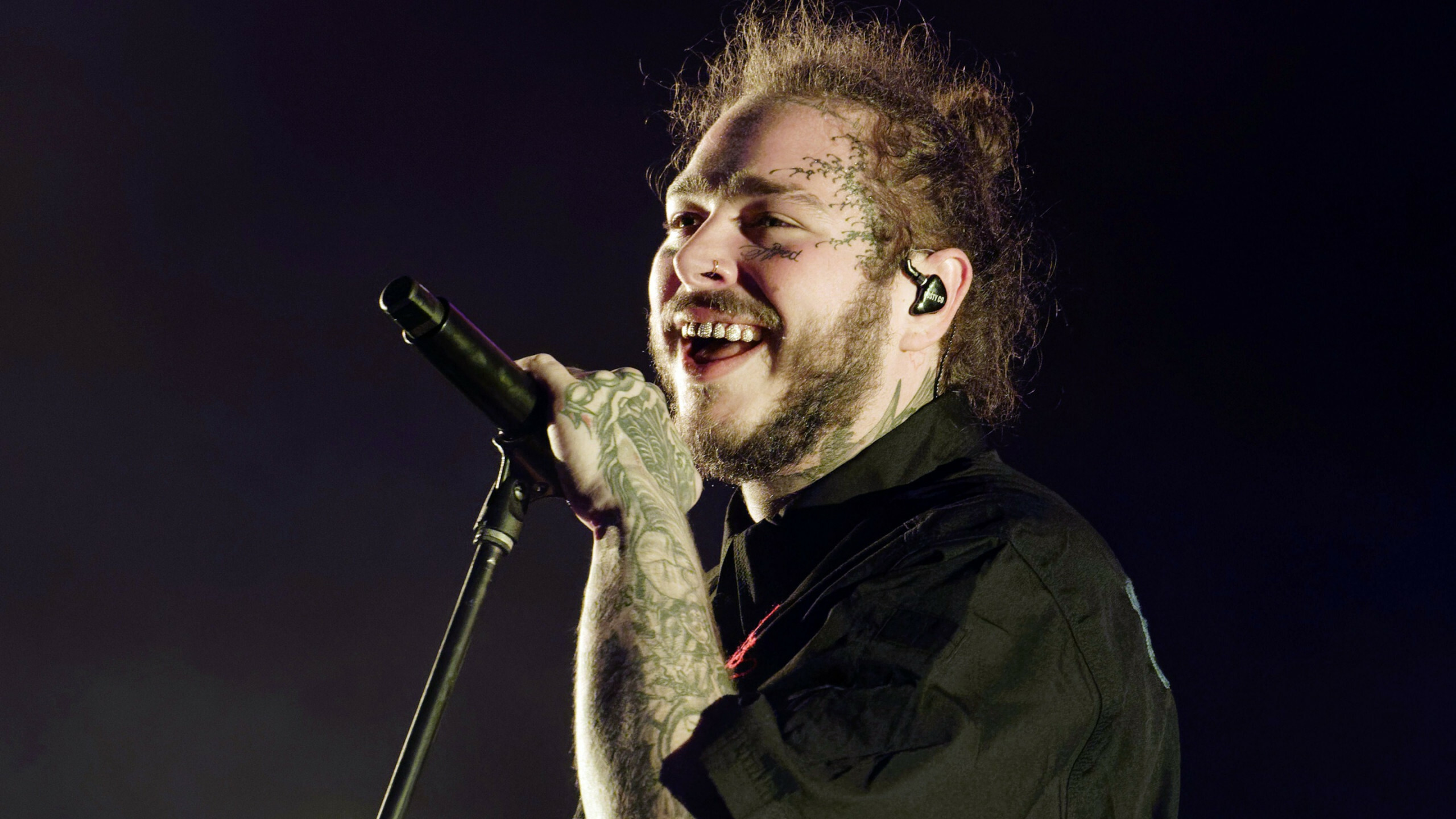 Post Malone, Dynamic backgrounds, Artistic wallpapers, High-definition, 2560x1440 HD Desktop