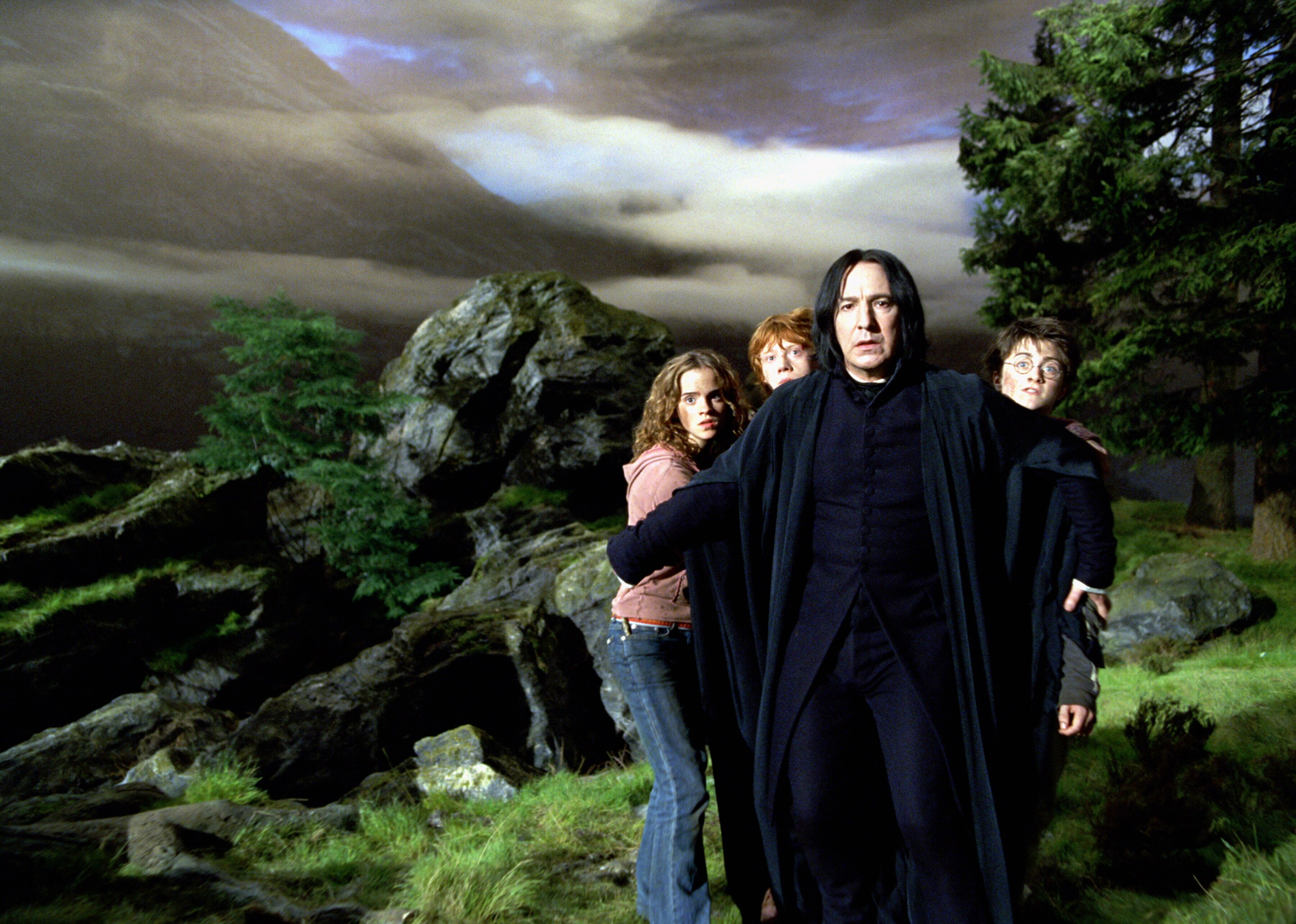 Severus Snape, Harry Potter's professor, Dark and mysterious, Alan Rickman's portrayal, 3000x2140 HD Desktop