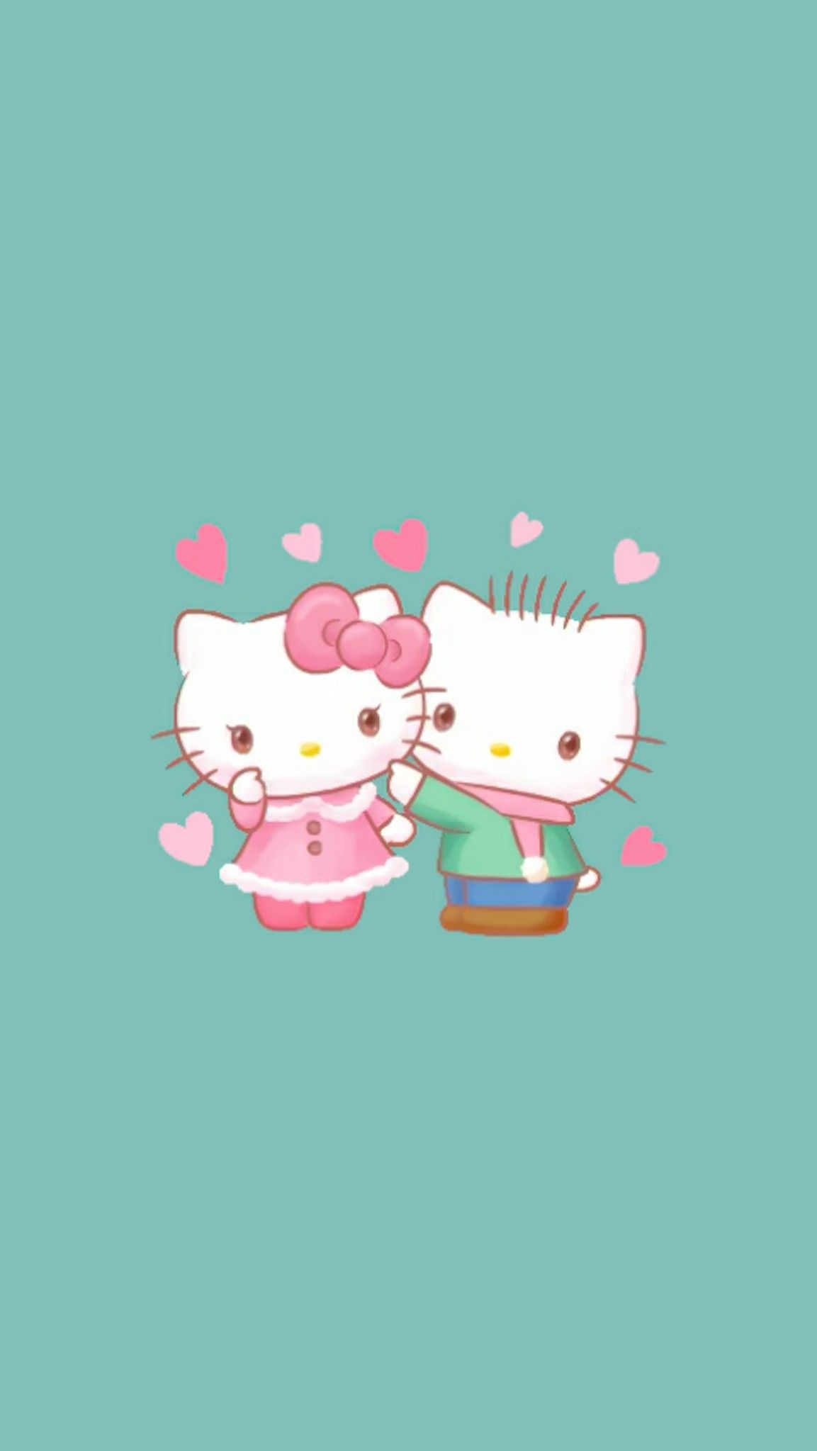 In love, Hello Kitty Winter Wallpaper, 1160x2050 HD Phone