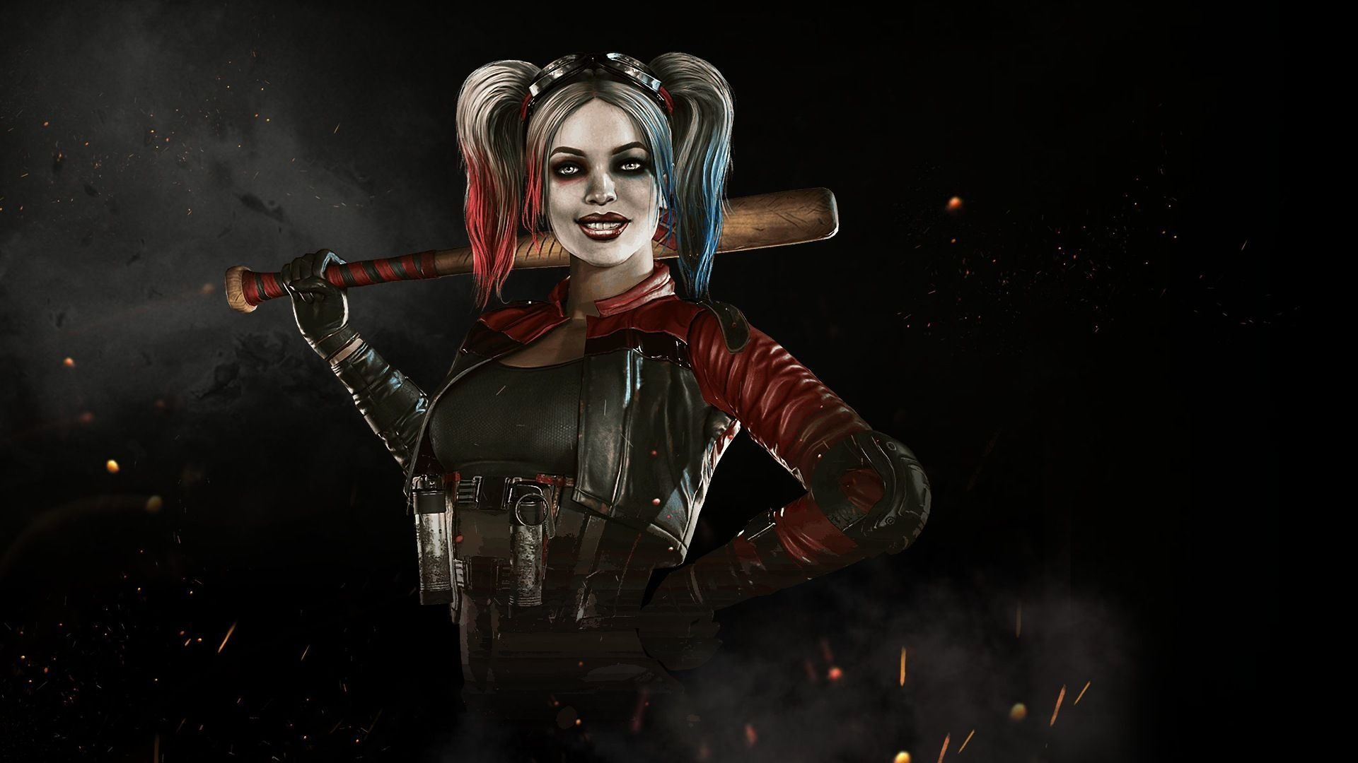 Injustice 2, Harley Quinn, Gaming wallpapers, Villainous art, 1920x1080 Full HD Desktop