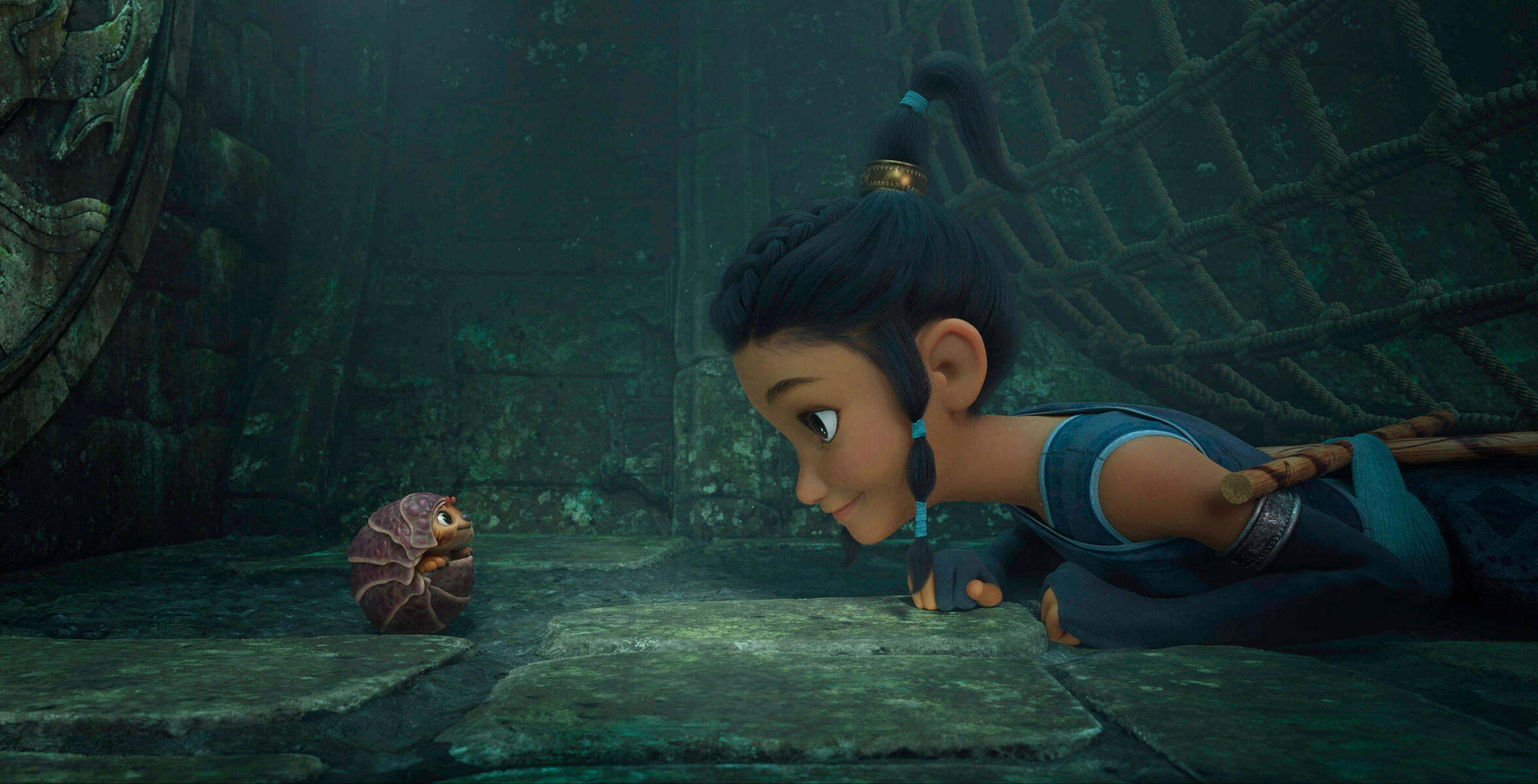 Raya and the Last Dragon, Tuk Tuk, Animation movie, HD wallpapers, 2360x1200 HD Desktop
