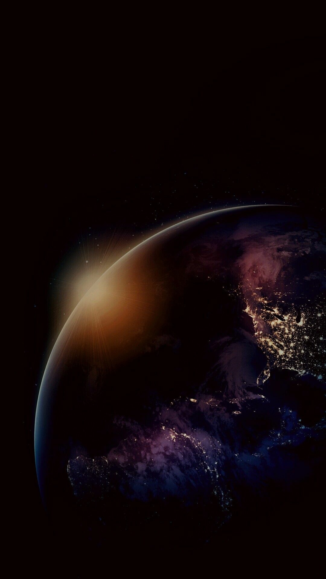Earth at Night, Space wallpaper, Artistic space, Enjoy wallpaper, 1080x1920 Full HD Phone
