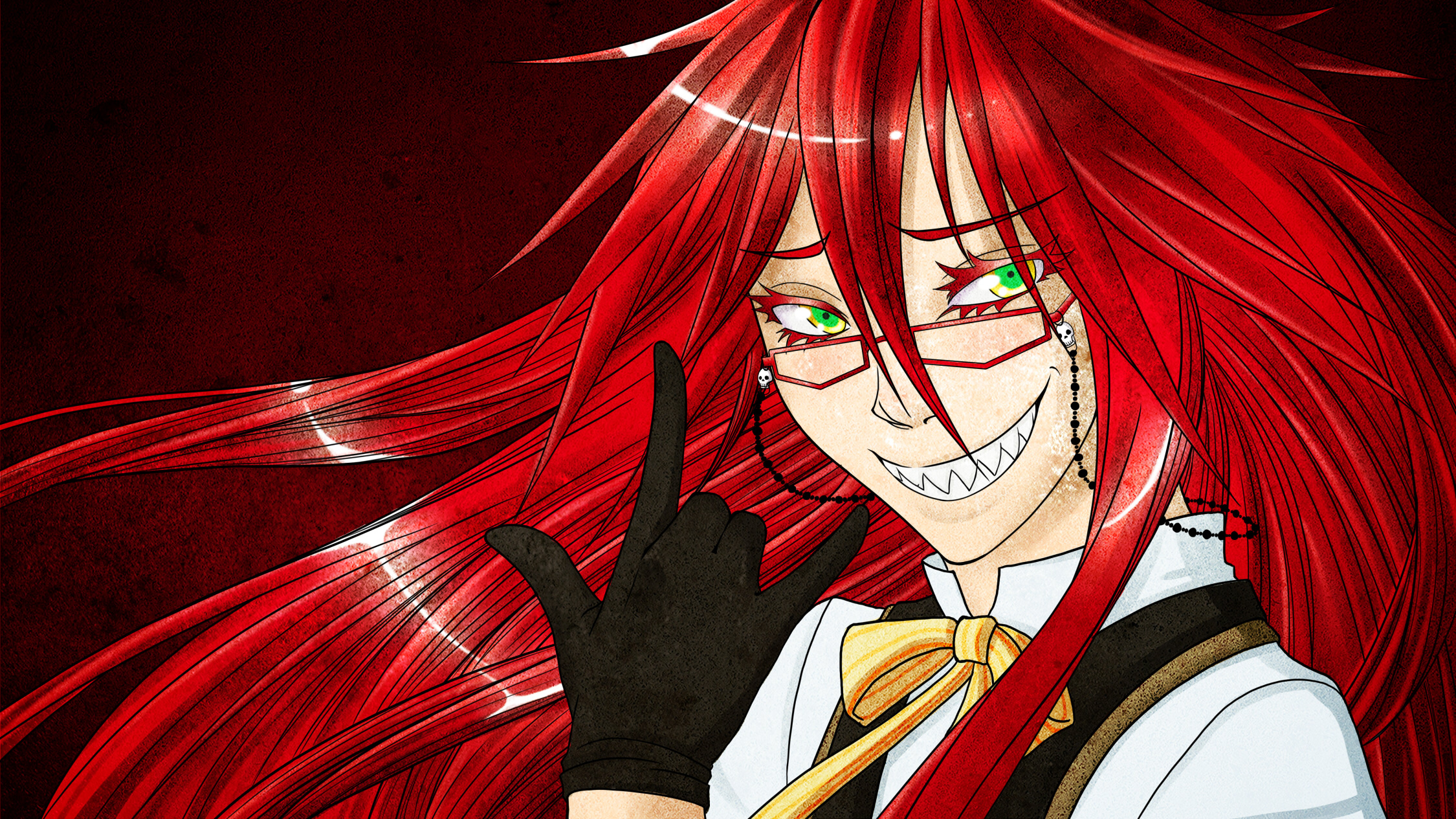 Grell Sutcliff, Kuroshitsuji, Minitokyo, 2250x1270 HD Desktop