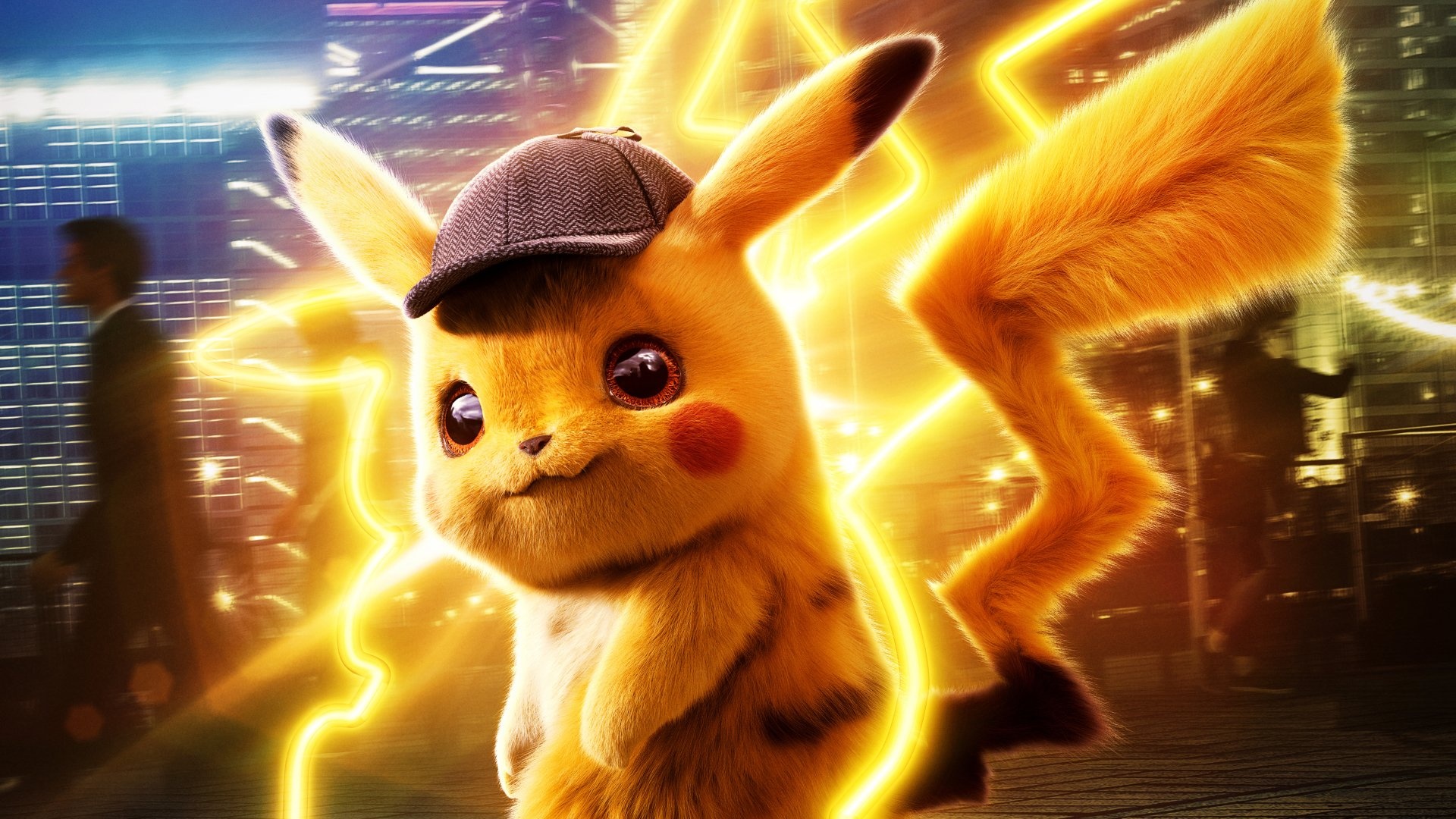Detective Pikachu, Movie wallpapers, Adorable Pokmon, Pikachu's adventure, 1920x1080 Full HD Desktop