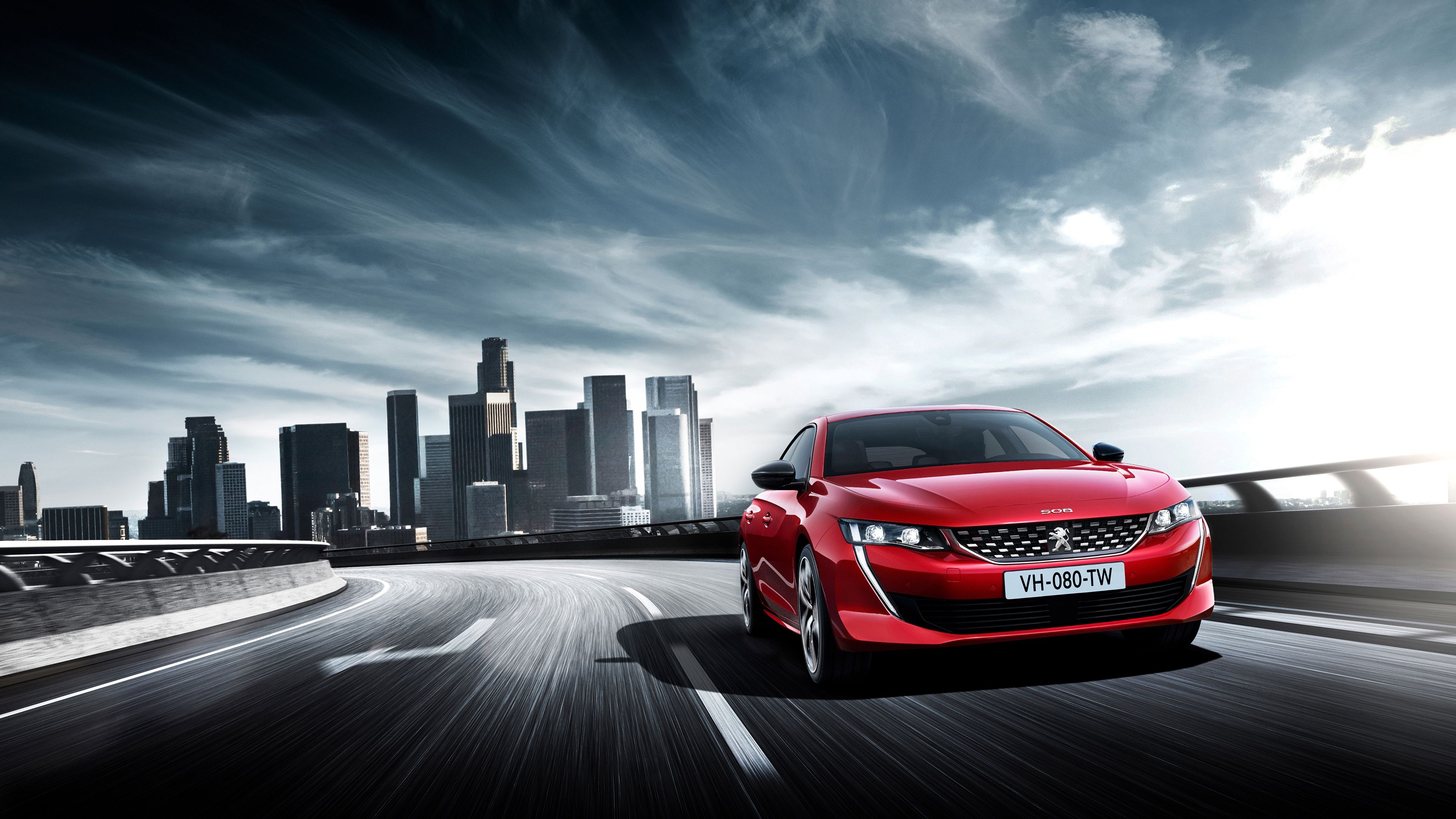 Peugeot 508, Stylish sedan, Elegant car, High-quality wallpapers, 3840x2160 4K Desktop