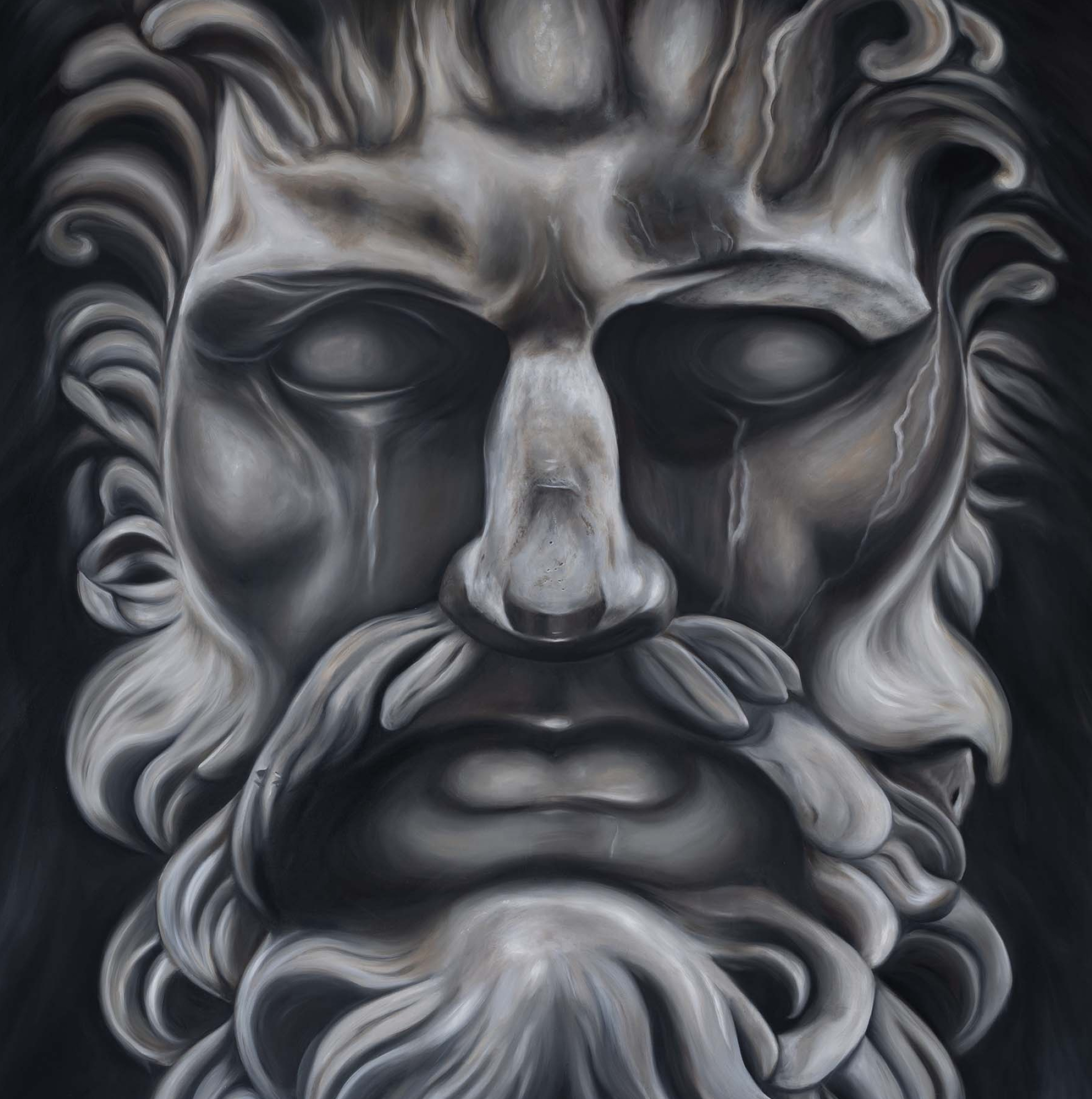 Zeus, Original painting by Stephanie, Exclusive art prints, Passionate creativity, 1980x2000 HD Phone