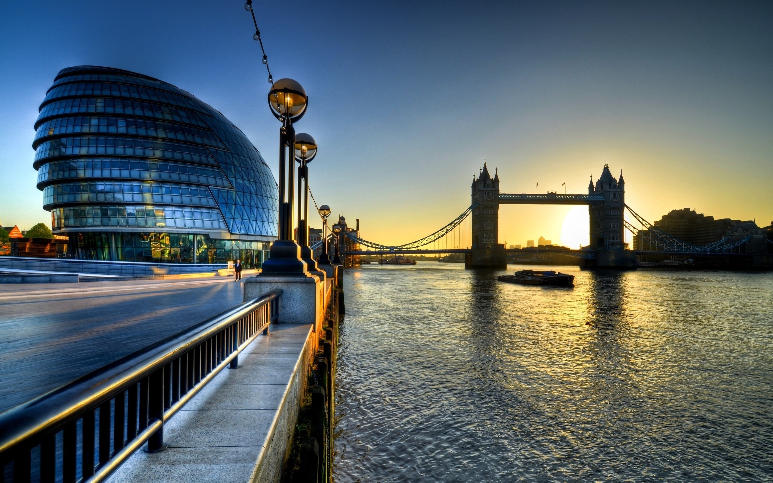 City Hall, Tower Bridge Wallpaper, 2560x1600 HD Desktop