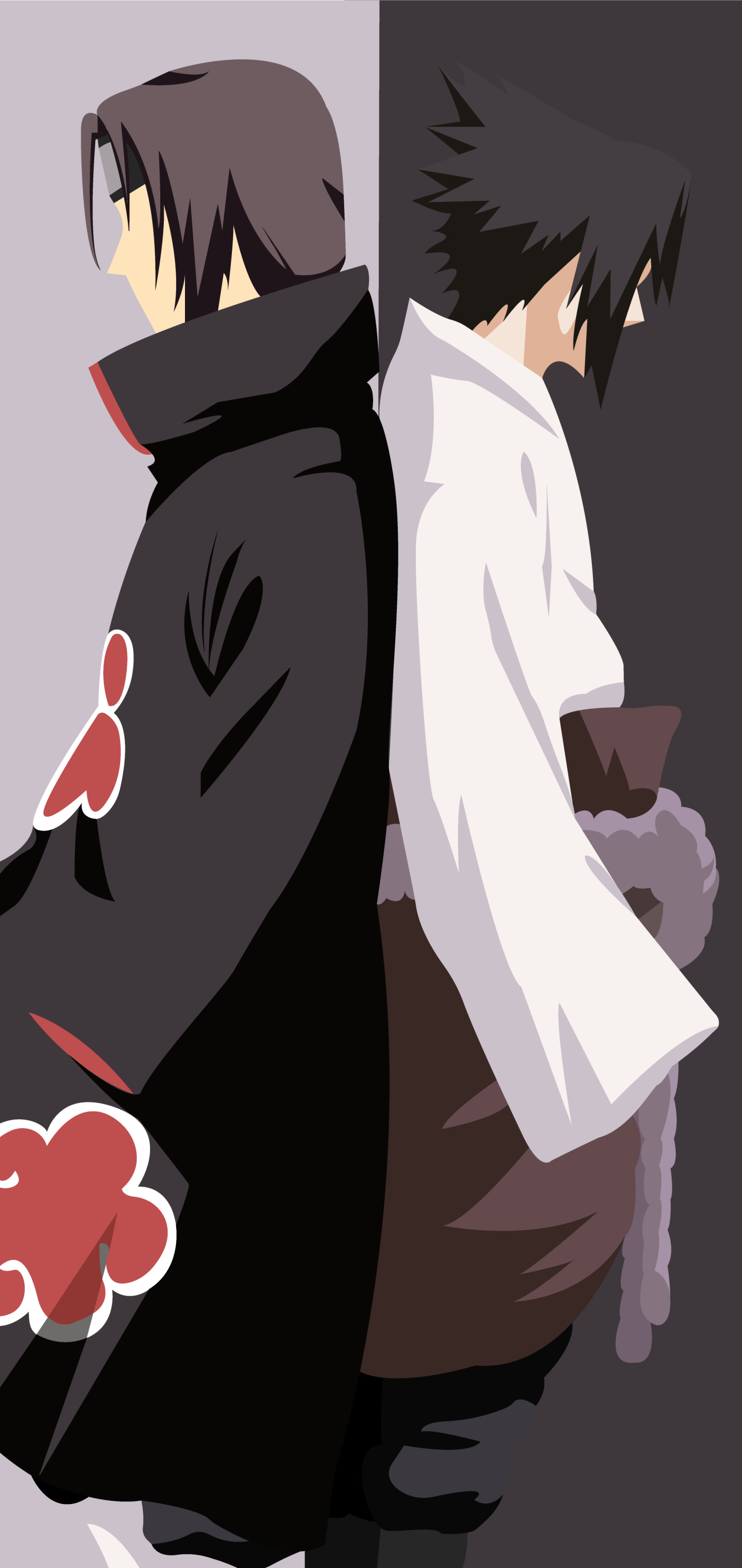 Itachi Uchiha, Sasuke Uchiha, Akatsuki cloak, HD Phone wallpaper