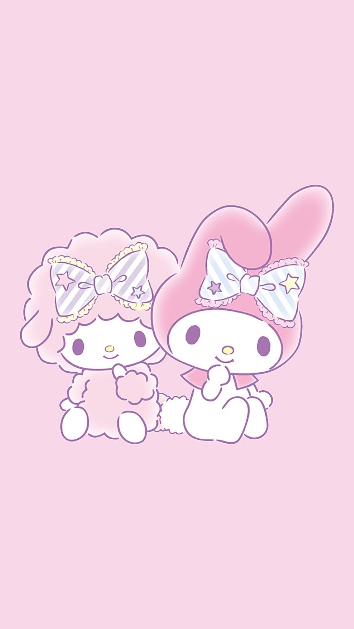 My Melody, My Sweet Piano, striped star bows, HD Phone wallpaper