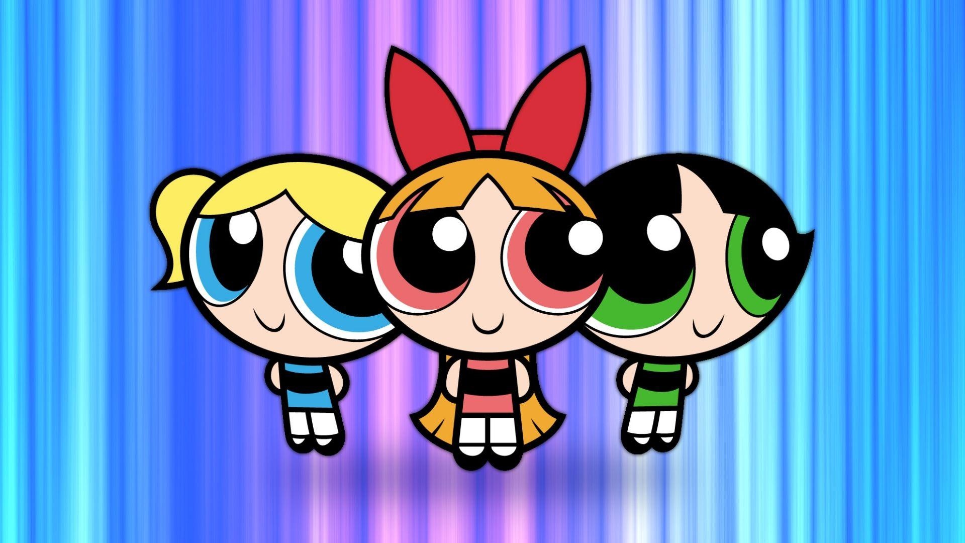 Blossom, Bubbles, Buttercup, The Powerpuff Girls, Full HD Desktop wallpaper