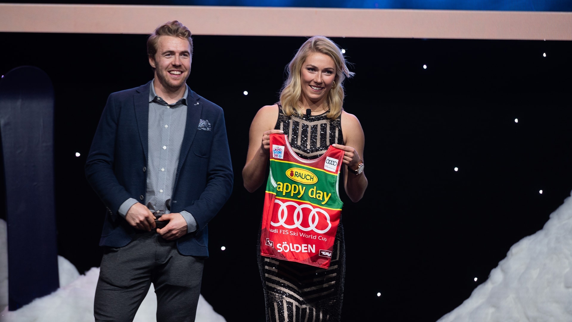 Aleksander Aamodt Kilde, Winter olympics with mikaela shiffrin, 1920x1080 Full HD Desktop
