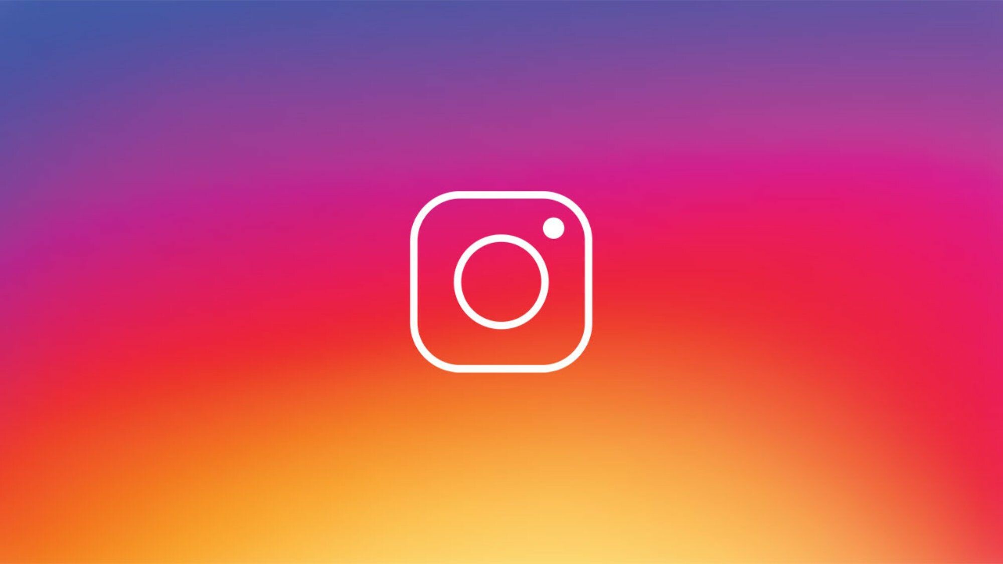 Instagram logo wallpaper, Recognizable brand, Social media icon, Digital presence, 2000x1130 HD Desktop