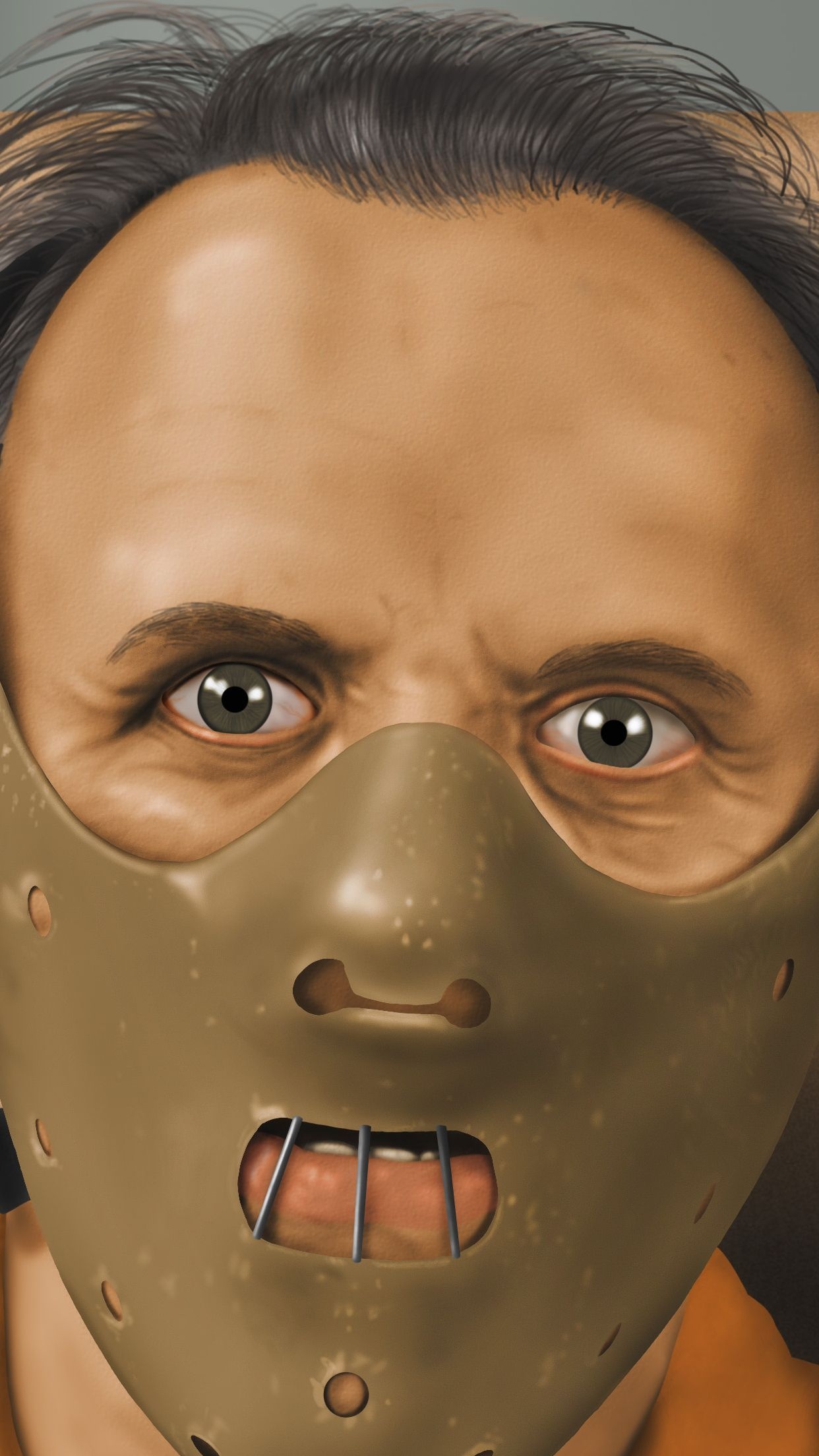 Artwork, Hannibal Lecter Wallpaper, 1250x2210 HD Phone