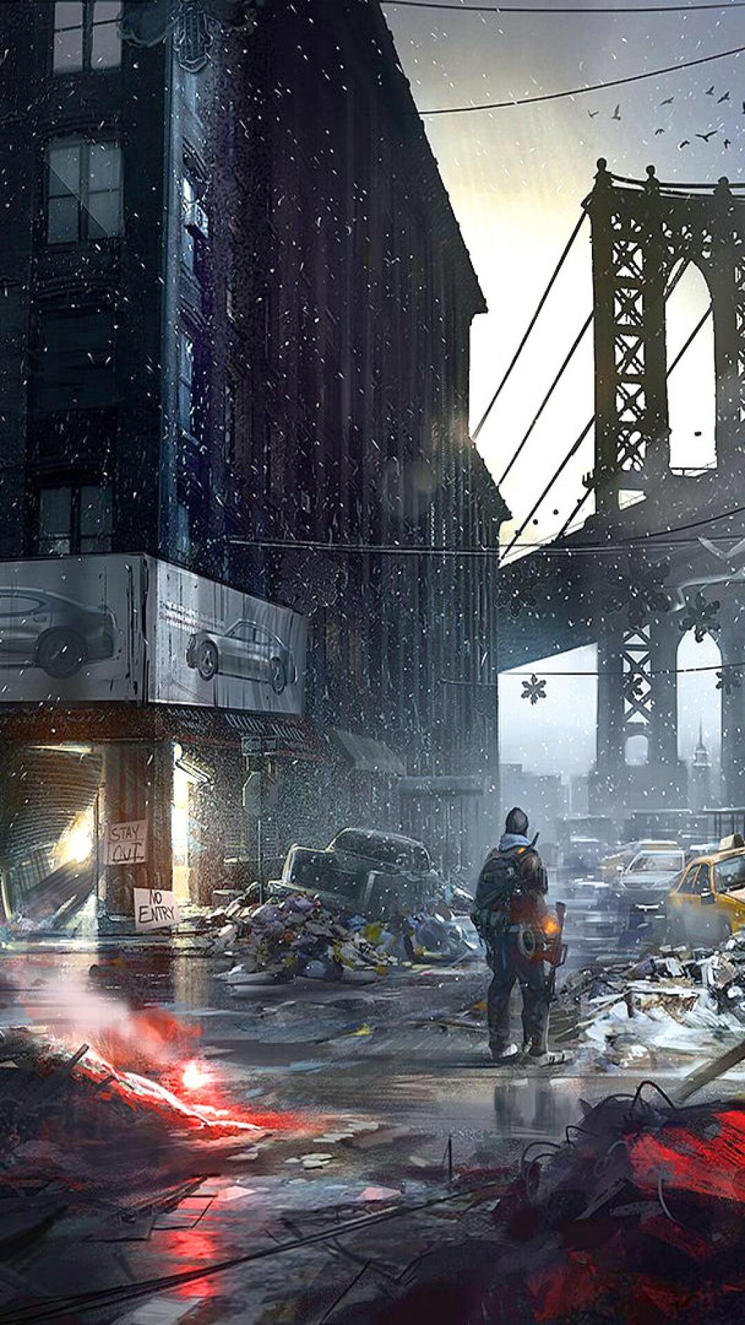 Tom Clancy's The Division, Post-apocalypse Wallpaper, 1080x1920 Full HD Phone