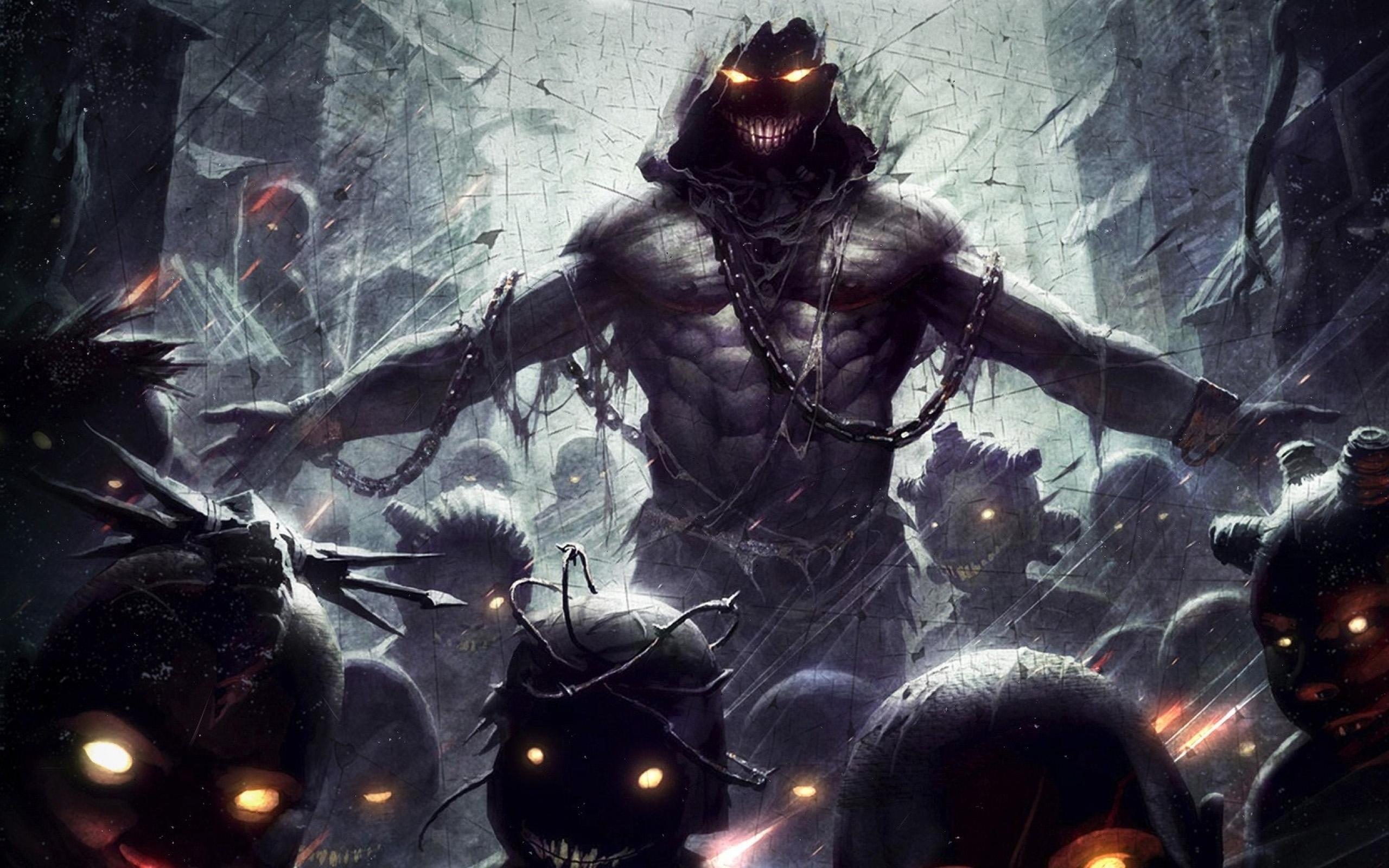 Disturbed, Demon monster, Dark fantasy, HD resolution, 2560x1600 HD Desktop