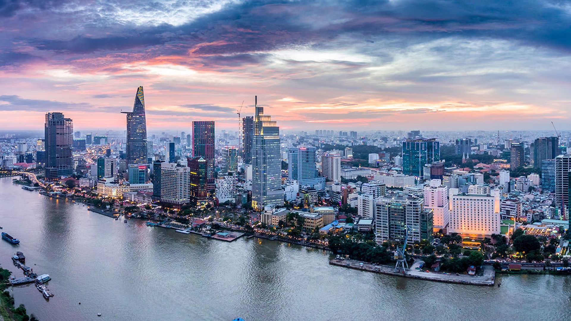 Ho Chi Minh City, Free wallpapers, Backgrounds, Cityscape views, 1920x1080 Full HD Desktop