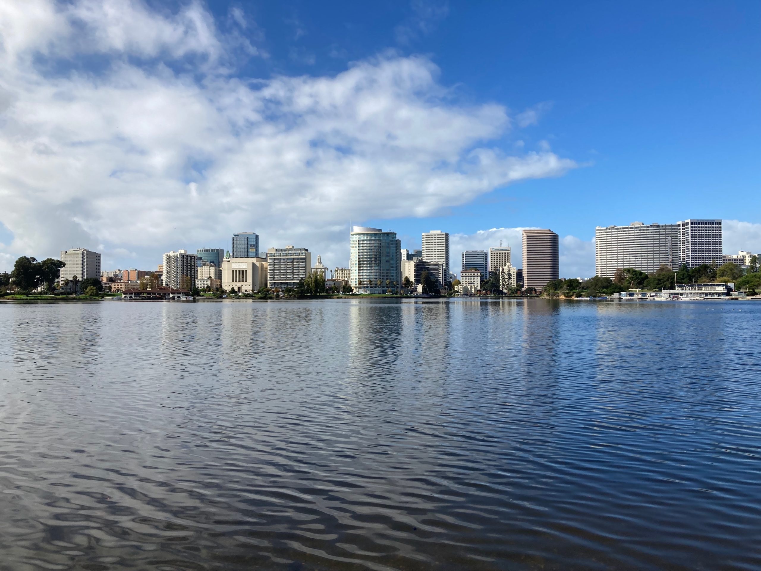 Oakland Skyline, 15 minute city, Lake Merritt, California, 2560x1920 HD Desktop