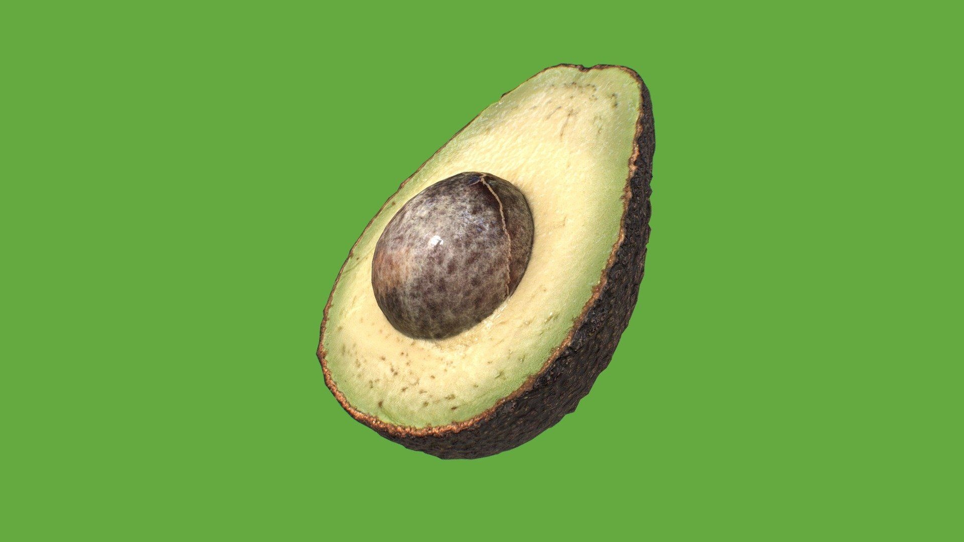Avocado, Fresh and ripe, Vibrant color, Minimalist wallpaper, 1920x1080 Full HD Desktop