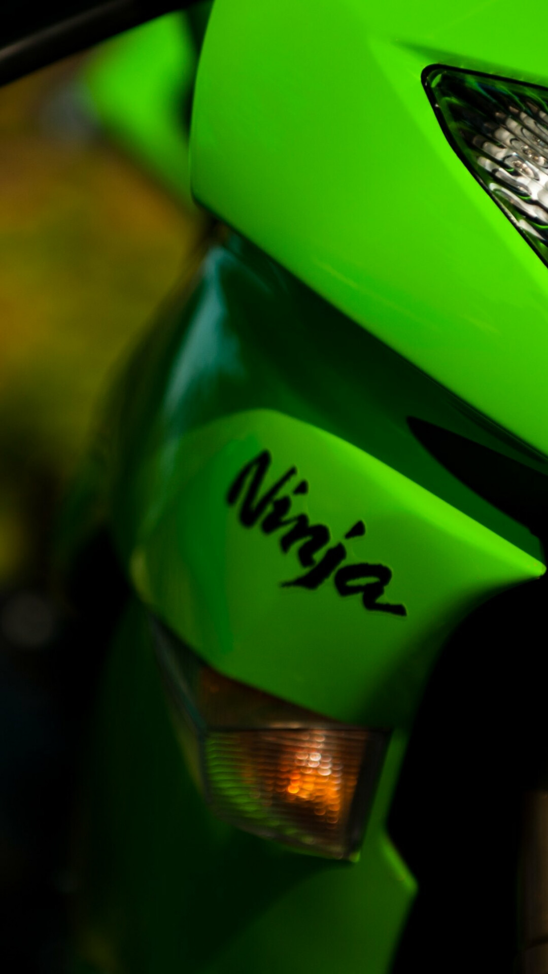 Kawasaki Ninja ZX, Abstract artwork, Unique composition, Motorcycle theme, 1080x1920 Full HD Phone