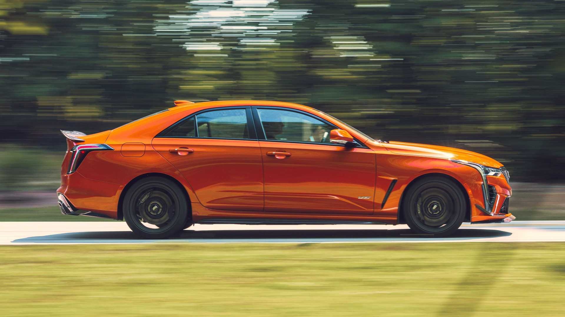 Cadillac CT4, Auto enthusiasts, Blackwing edition, Blaze orange metallic, 1920x1080 Full HD Desktop