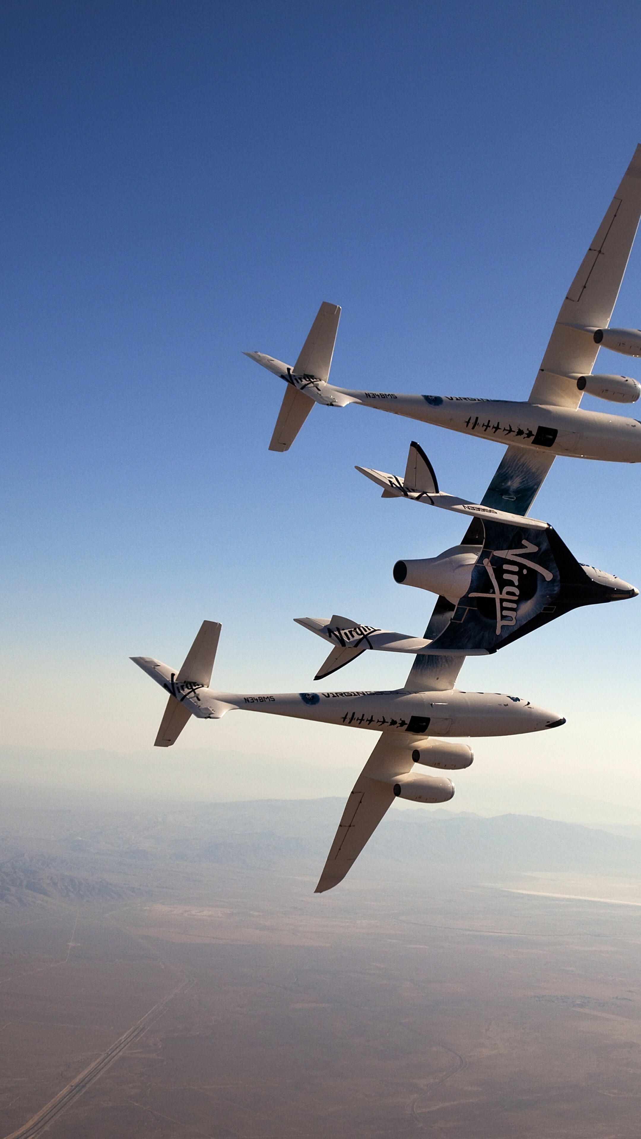 Virgin Galactic, Space tourism, VSS Unity, Galactic exploration, 2160x3840 4K Phone