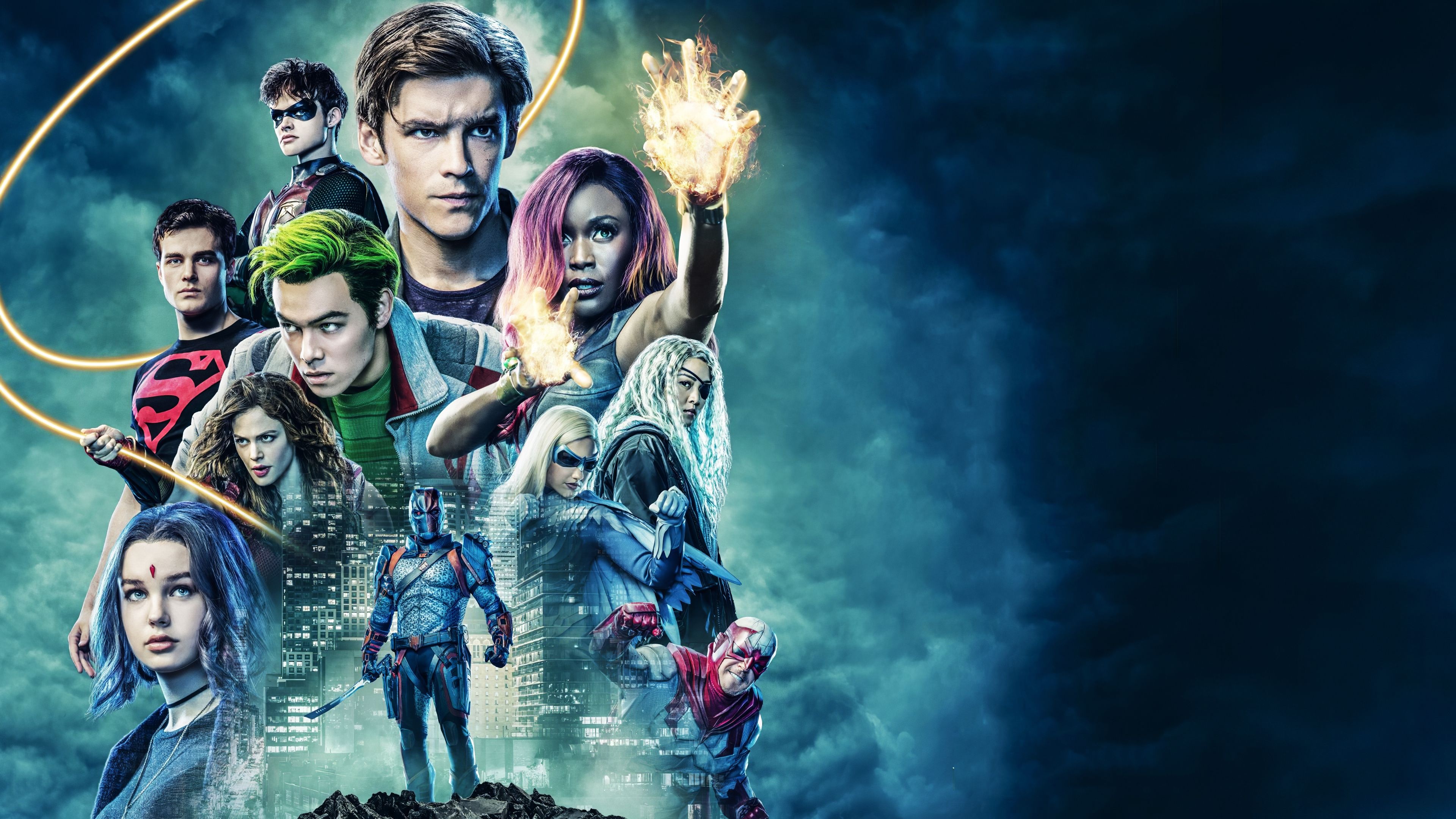 Titans TV series, DC Comics, Exciting adventures, Incredible visuals, 3840x2160 4K Desktop