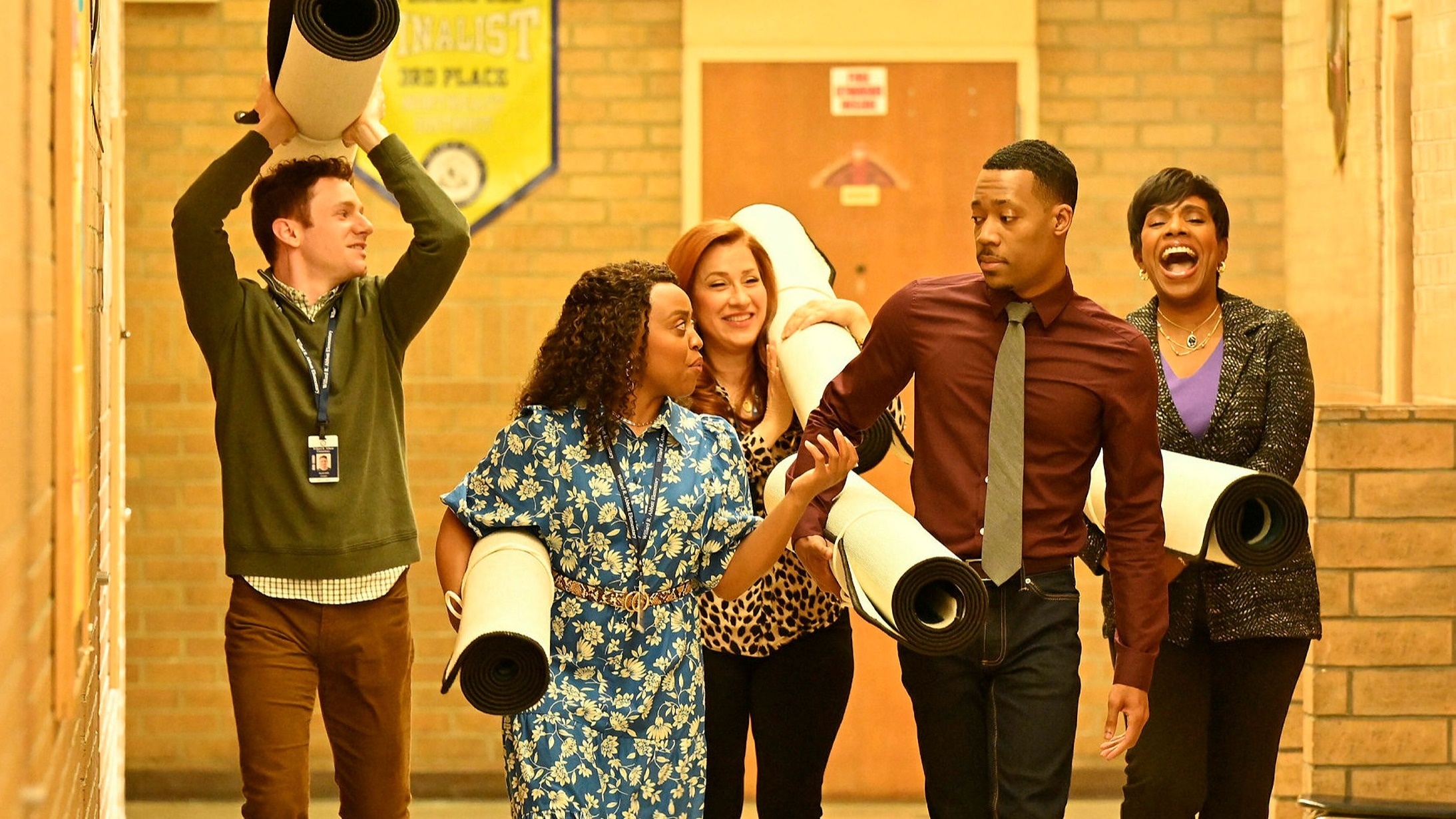 Abbott Elementary TV series, Witty mockumentary, Entertaining comedy, Classroom exploration, 2190x1230 HD Desktop