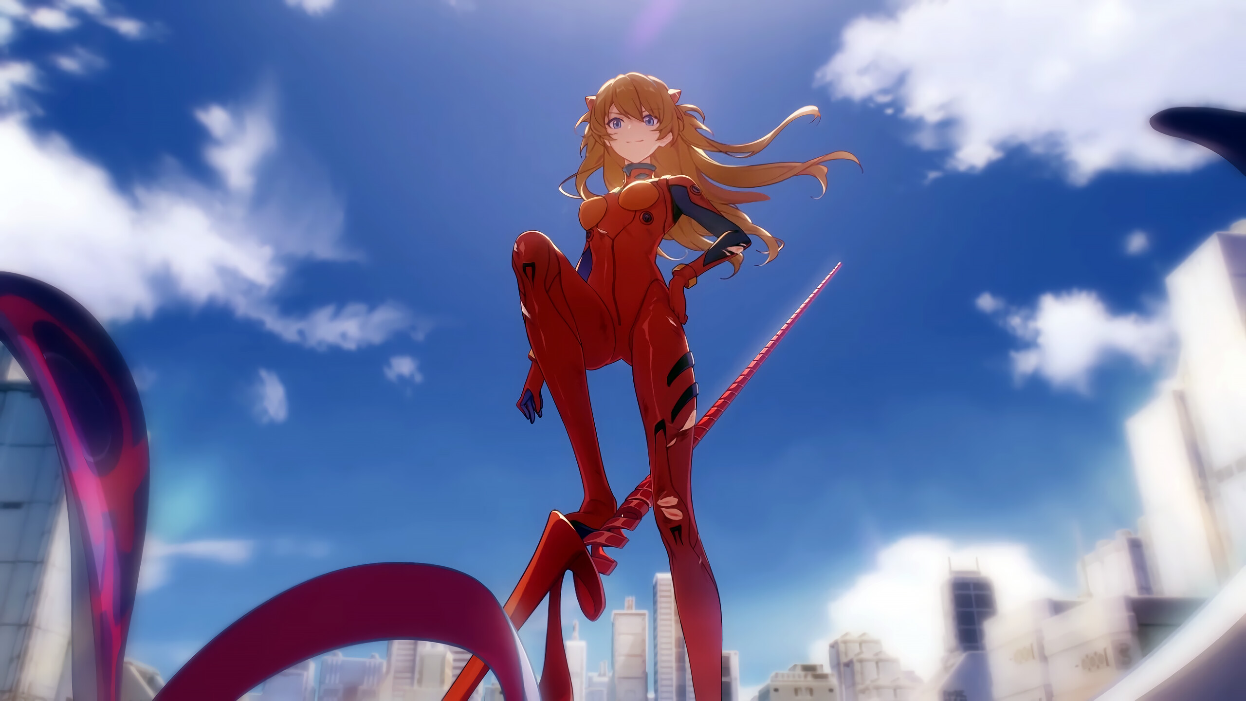 Souryuu Asuka Langley, Neon Genesis Evangelion, 2560x1440 HD Desktop