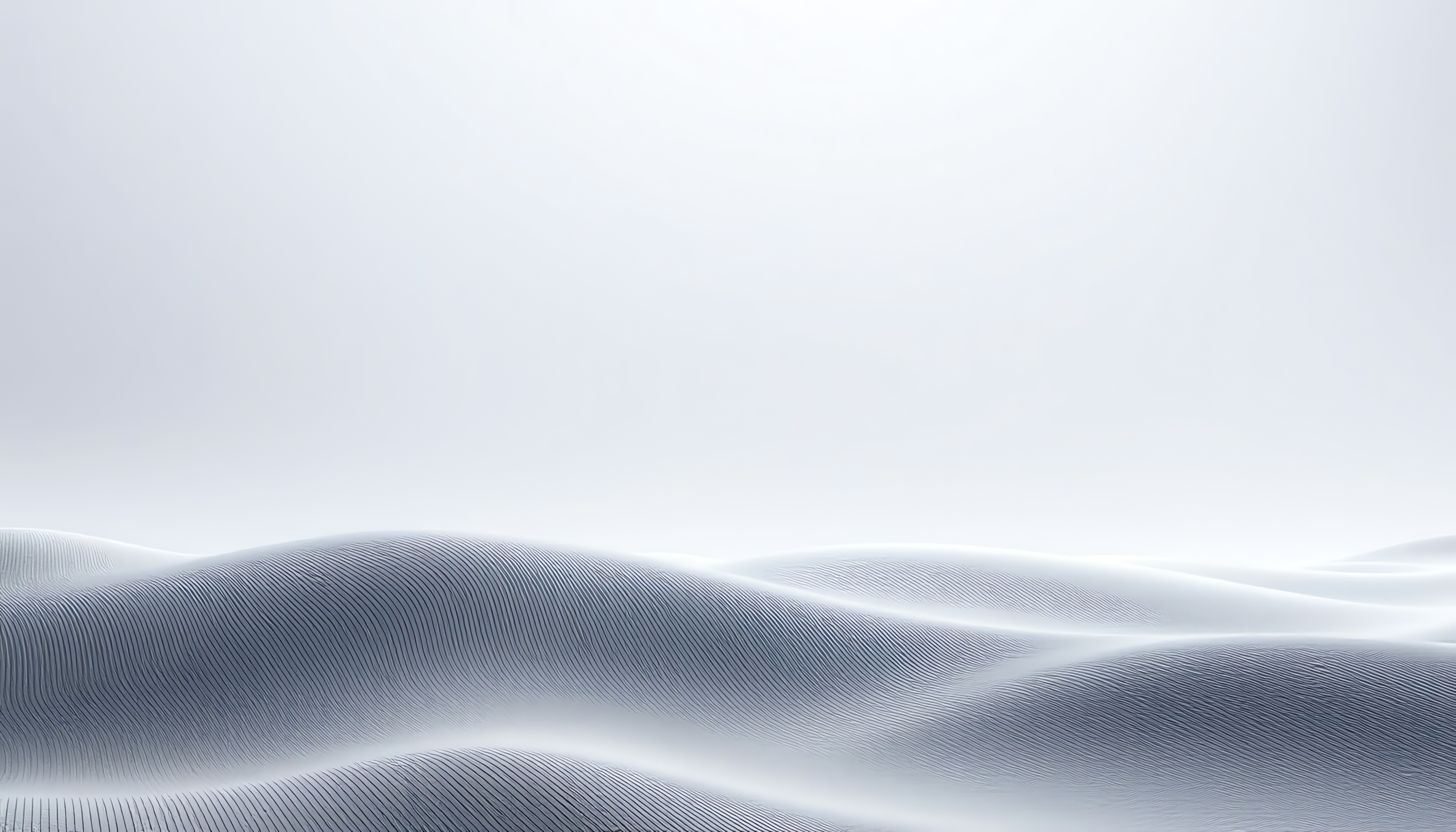 White Waves, Textured Dunes, Soft Light, PC Wallpaper, 4K