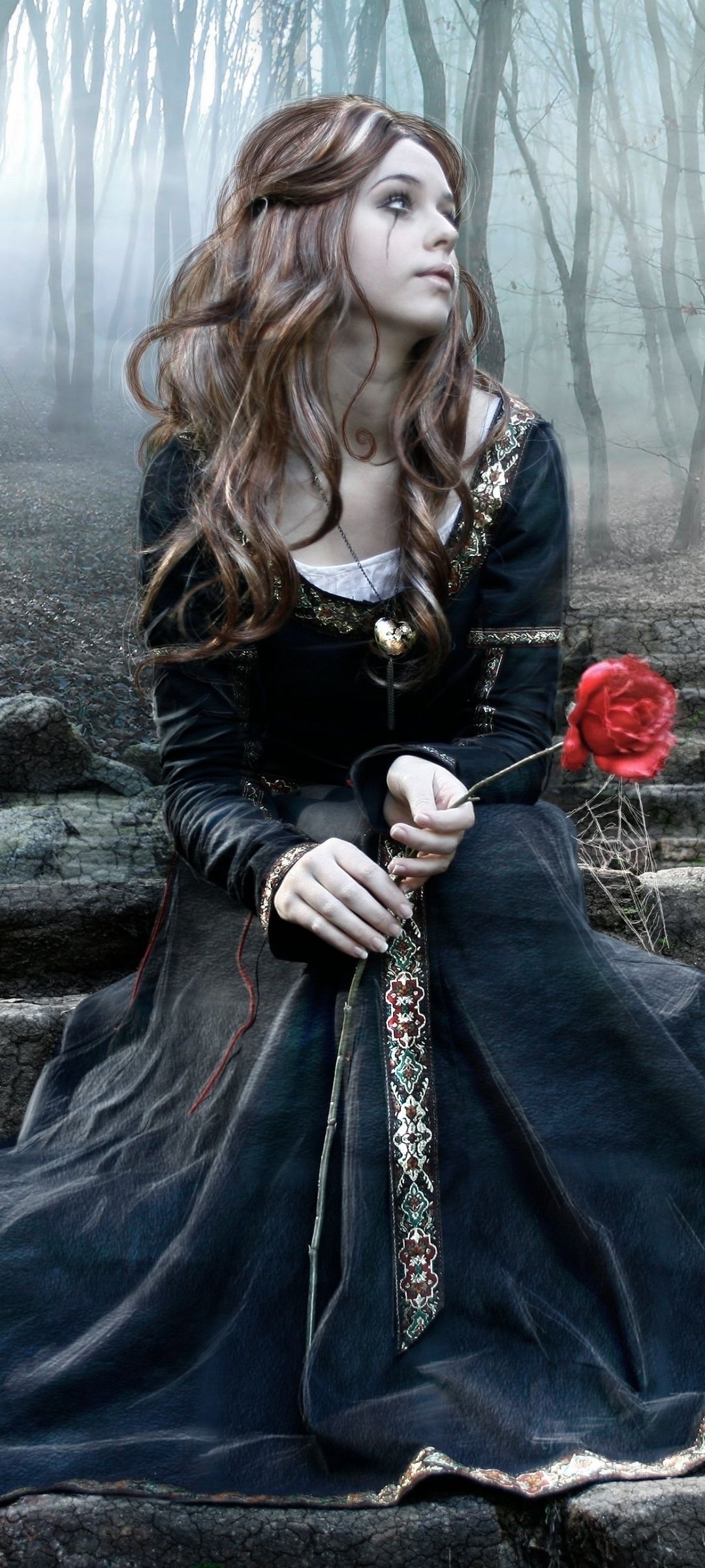 Dark gothic aesthetic, Eerie and mysterious, Gothic inspiration, Moody vibes, 1080x2400 HD Phone