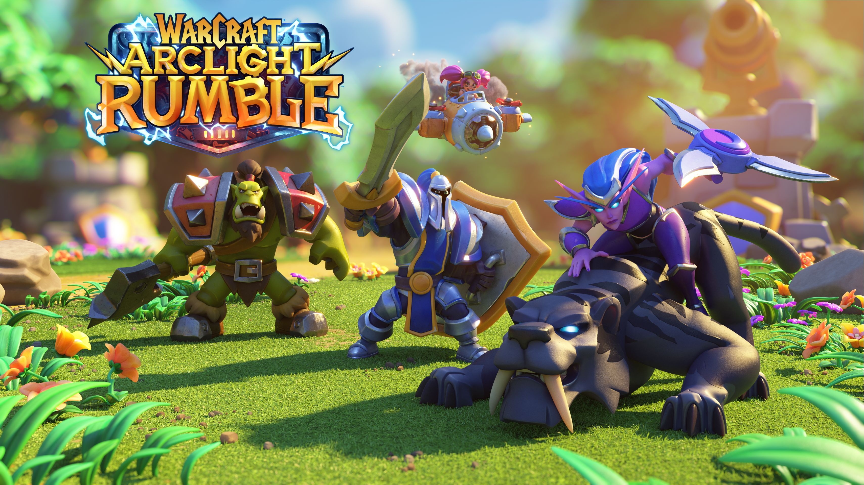 Warcraft Arclight Rumble, Brand new RTS, First look, Blizzard mobile game, 3420x1920 HD Desktop