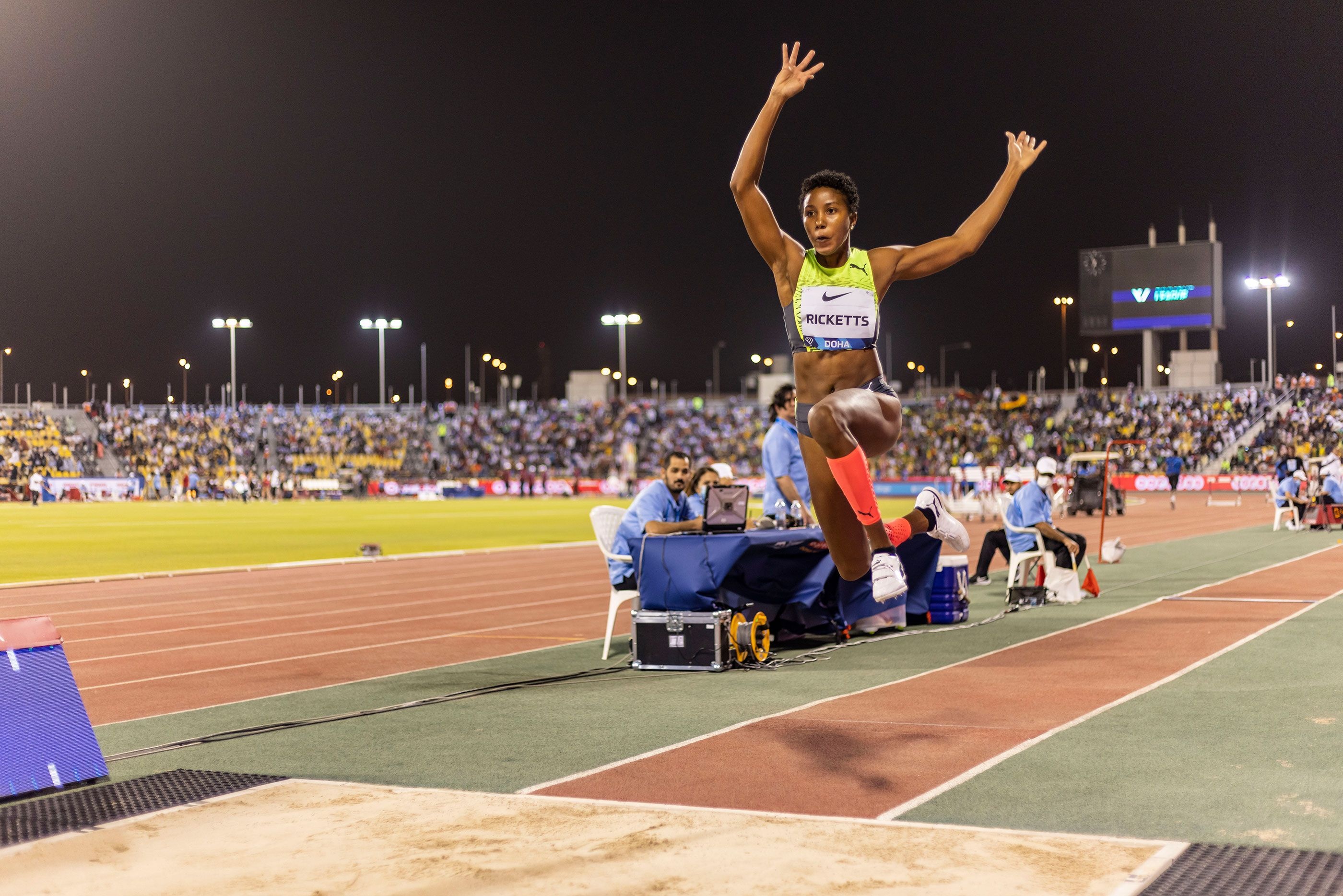 Shanieka Ricketts, Javelin thriller, Windy Diamond League debut, Doha, 2800x1870 HD Desktop