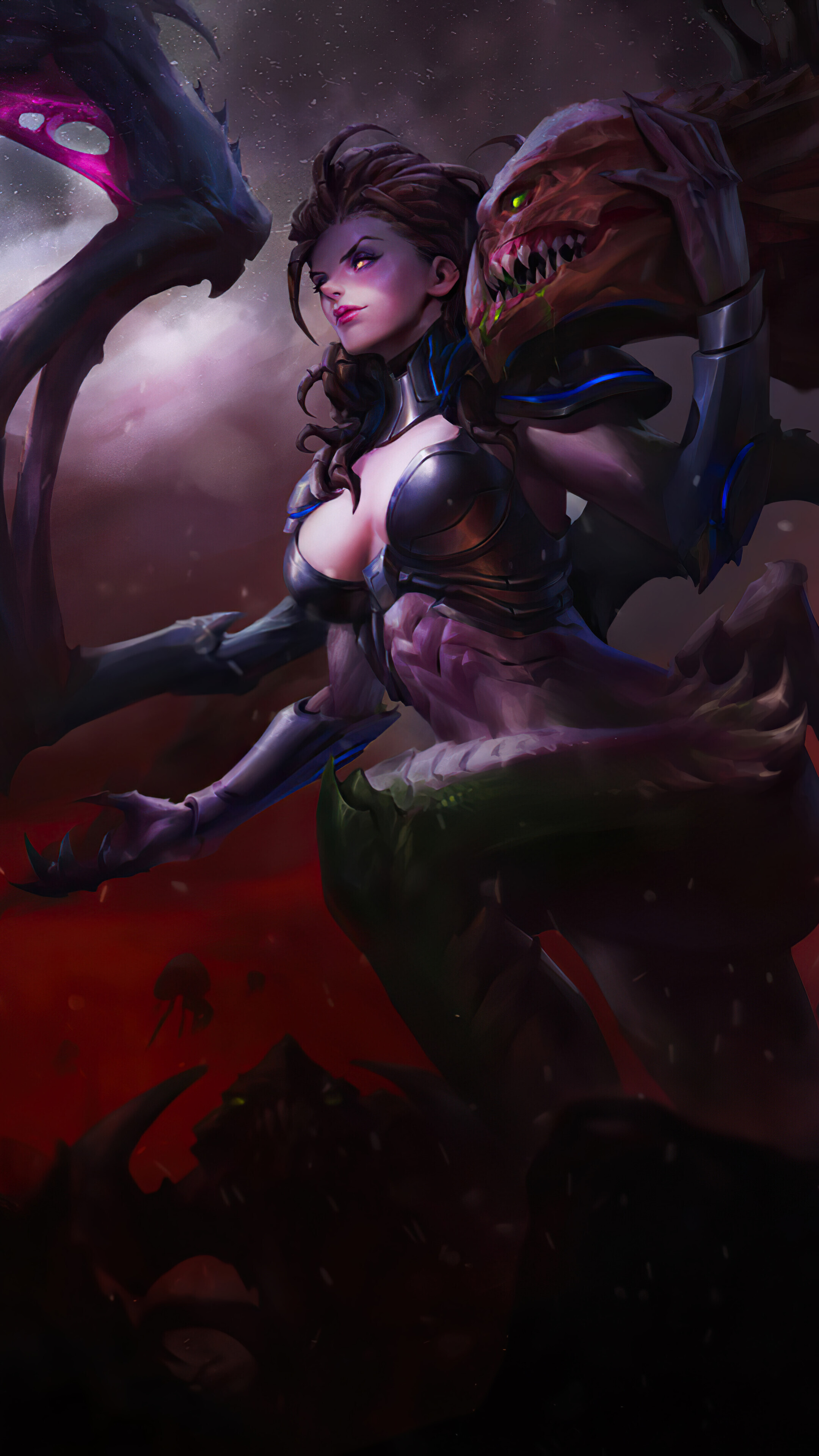 Sarah Kerrigan, Starcraft sci-fi, Alien 4K wallpaper, 2160x3840 4K Phone