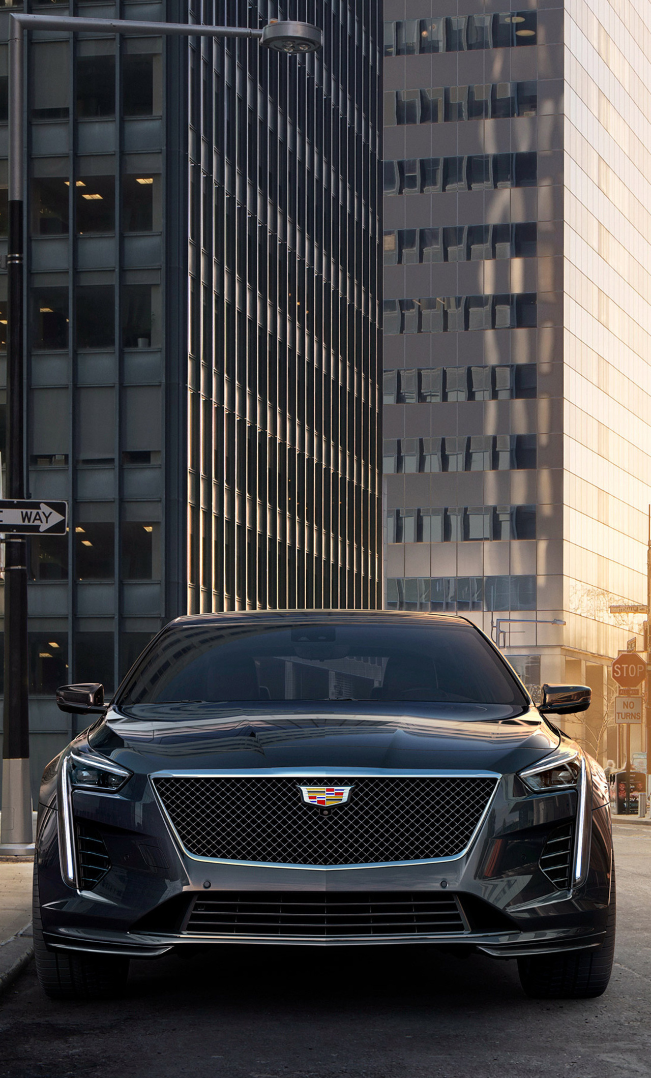 CT6 V Sport Front View, Cadillac Wallpaper, 1280x2120 HD Phone