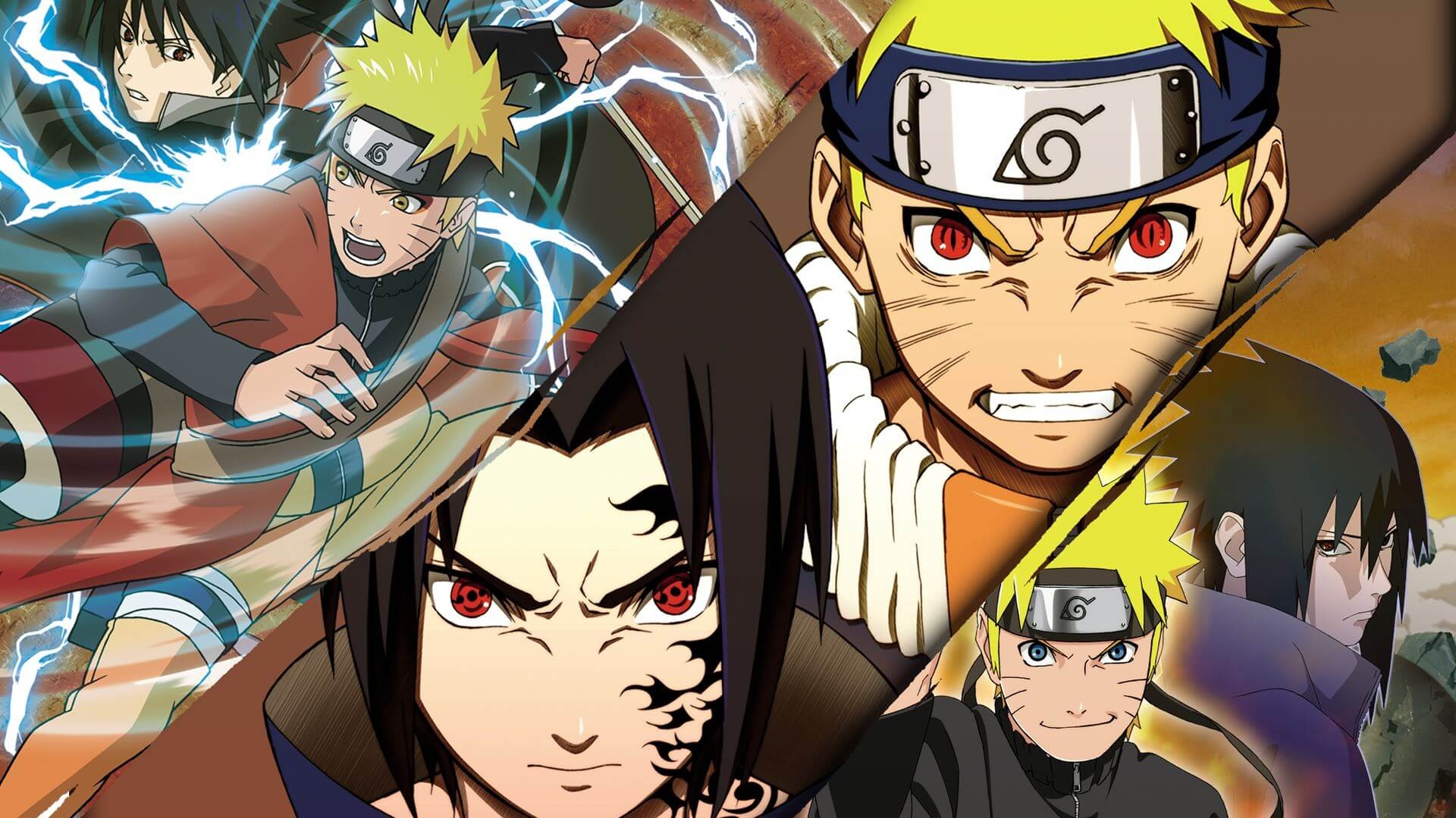Naruto Uzumaki, Sasuke Uchiha, Sage Mode Naruto, Curse Mark Sasuke, Naruto Shippuden: Ultimate Ninja Storm, Full HD Desktop wallpaper