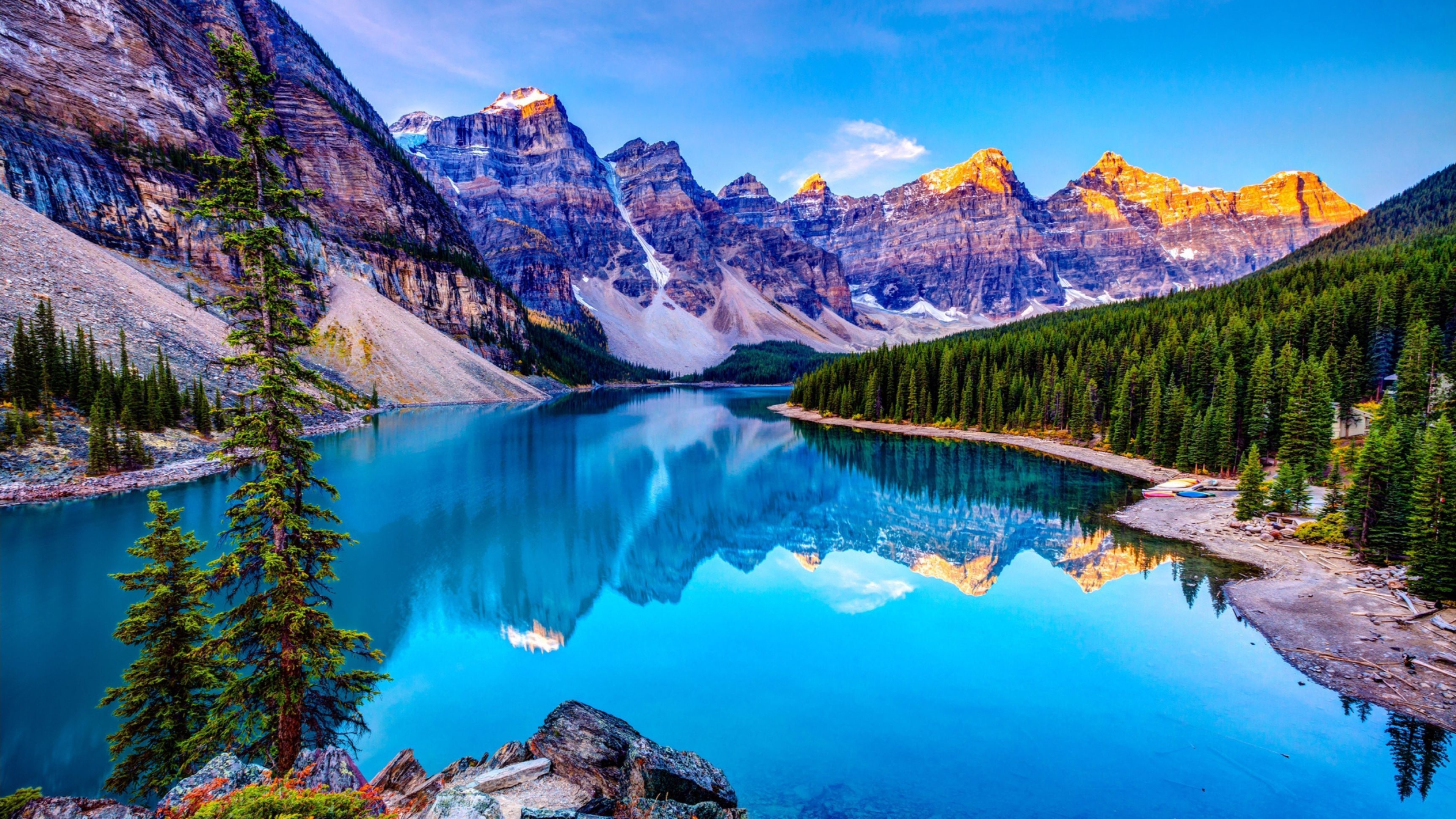 Lake, Nature, Scenic Beauty, 4K, Waterscape, 3840x2160 4K Desktop