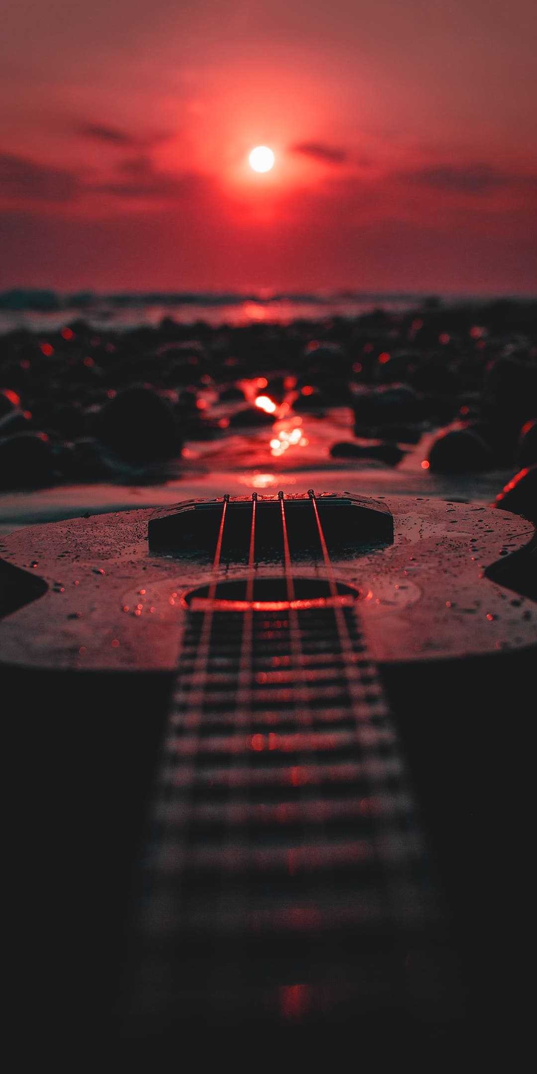 Guitar wallpaper, Musical passion, Strumming art, Stringed beauty, 1080x2160 HD Phone