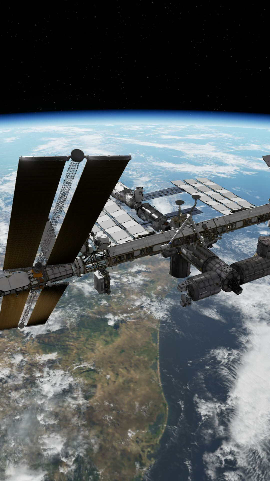 ISS, Space exploration, Breathtaking views, Outer space, 1080x1920 Full HD Phone