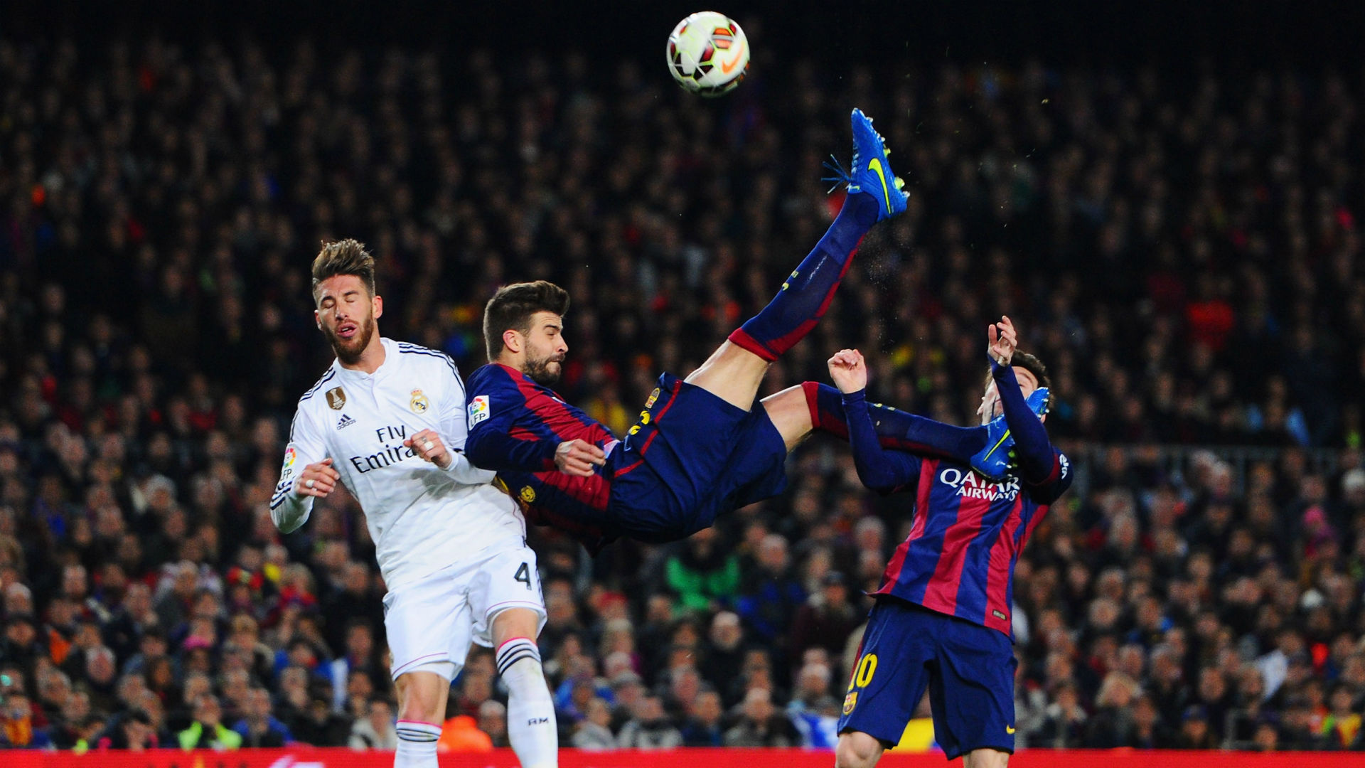 FC Barcelona vs Real Madrid, Gerard Pique Wallpaper, 1920x1080 Full HD Desktop