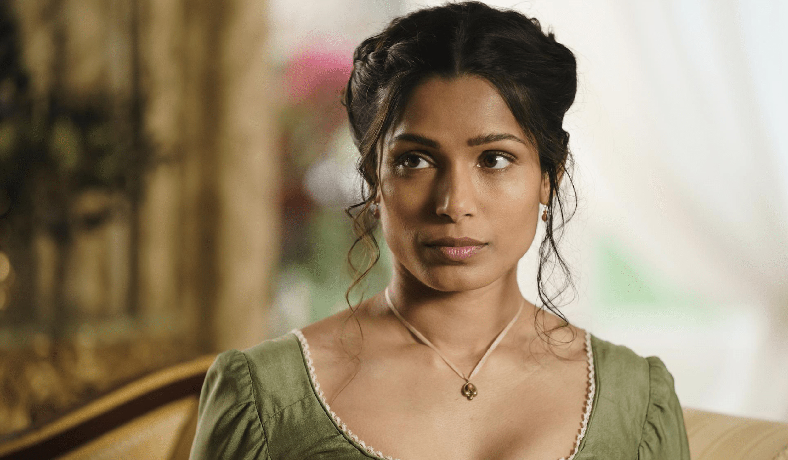 Mr. Malcolm's List trailer, Freida Pinto's scheming, 2510x1470 HD Desktop