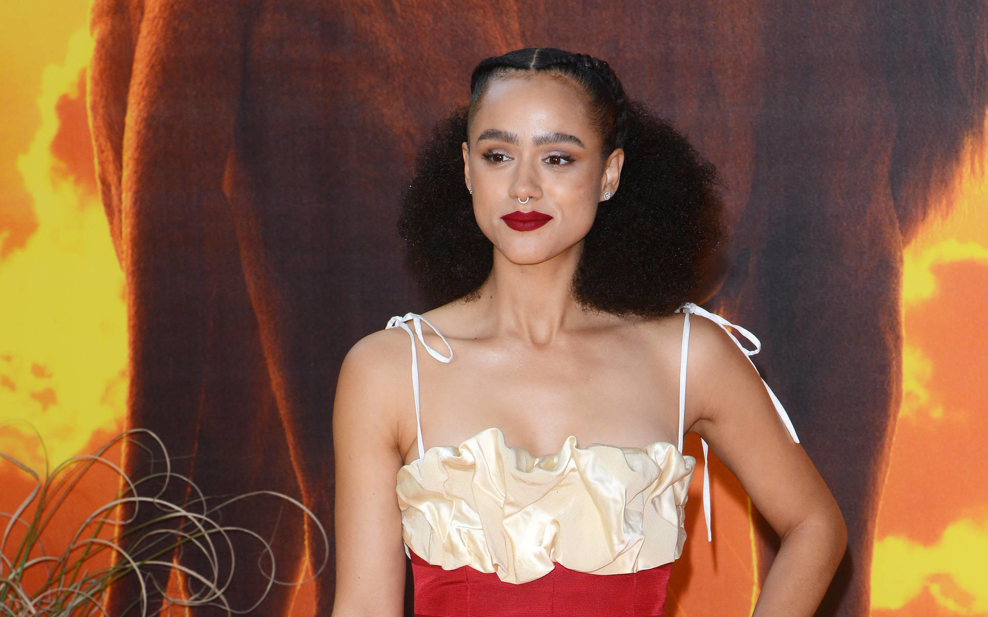European premiere of The Lion King, Nathalie Emmanuel Wallpaper, 1920x1200 HD Desktop