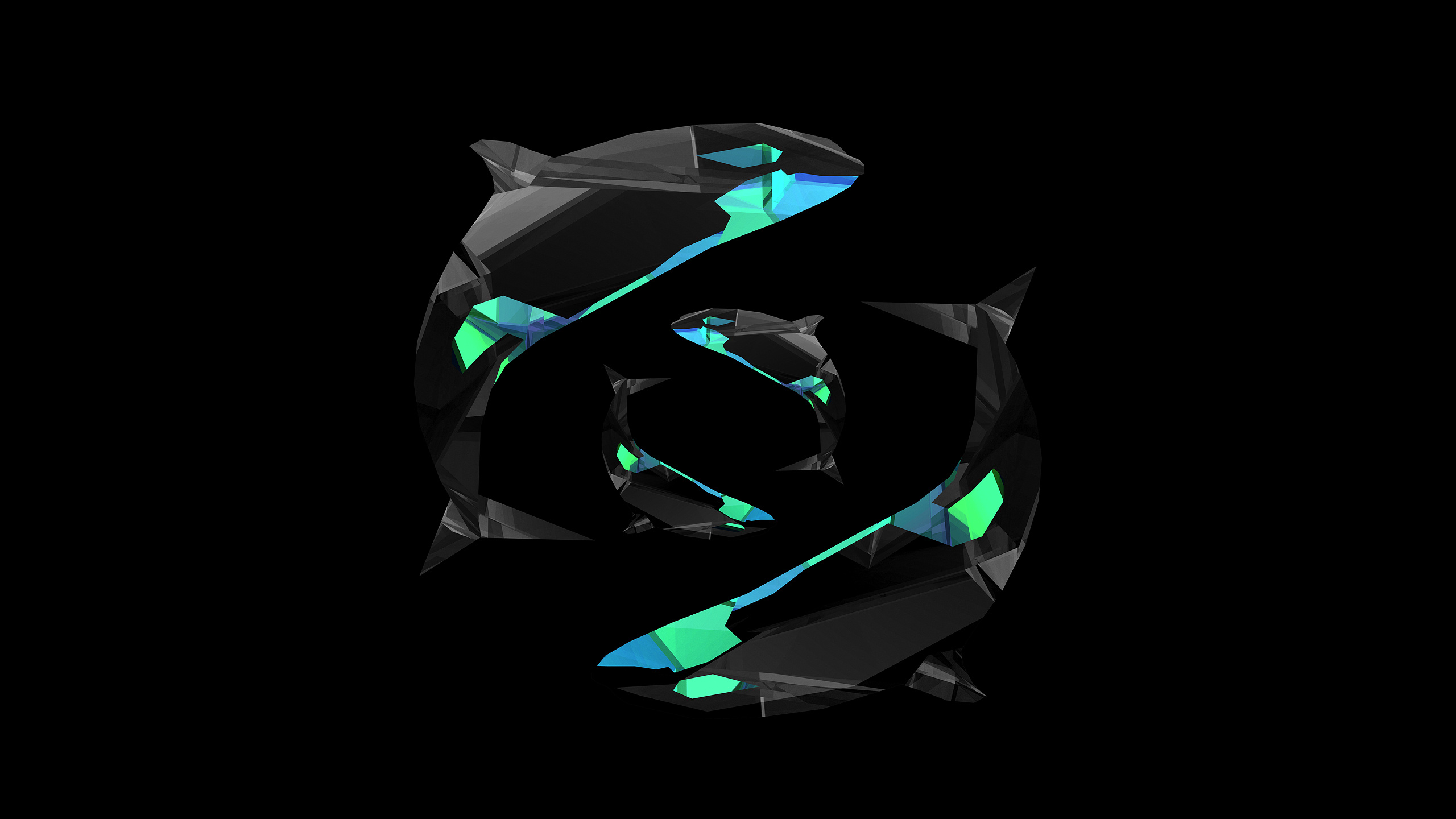 Fish, Facets Wallpaper, 2560x1440 HD Desktop