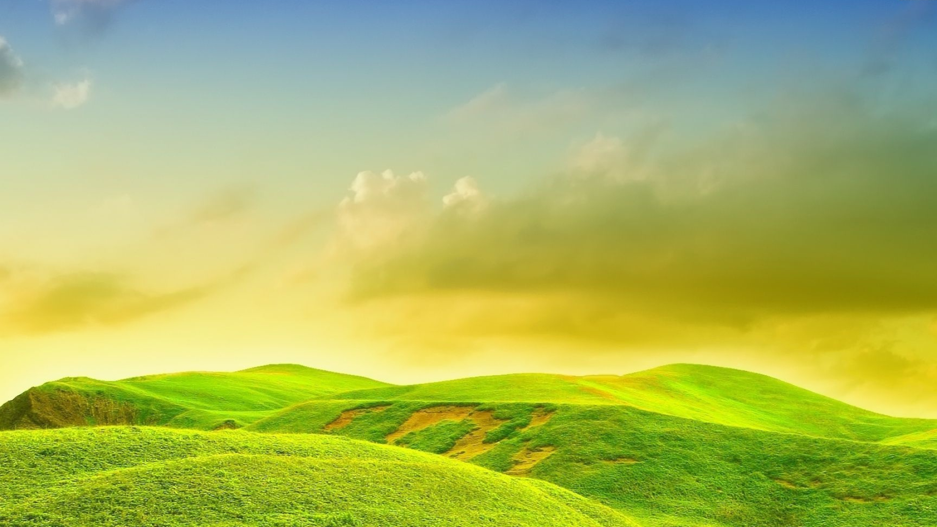 Beautiful vistas, Nature's paradise, Serene green hills, Captivating panoramas, 1920x1080 Full HD Desktop