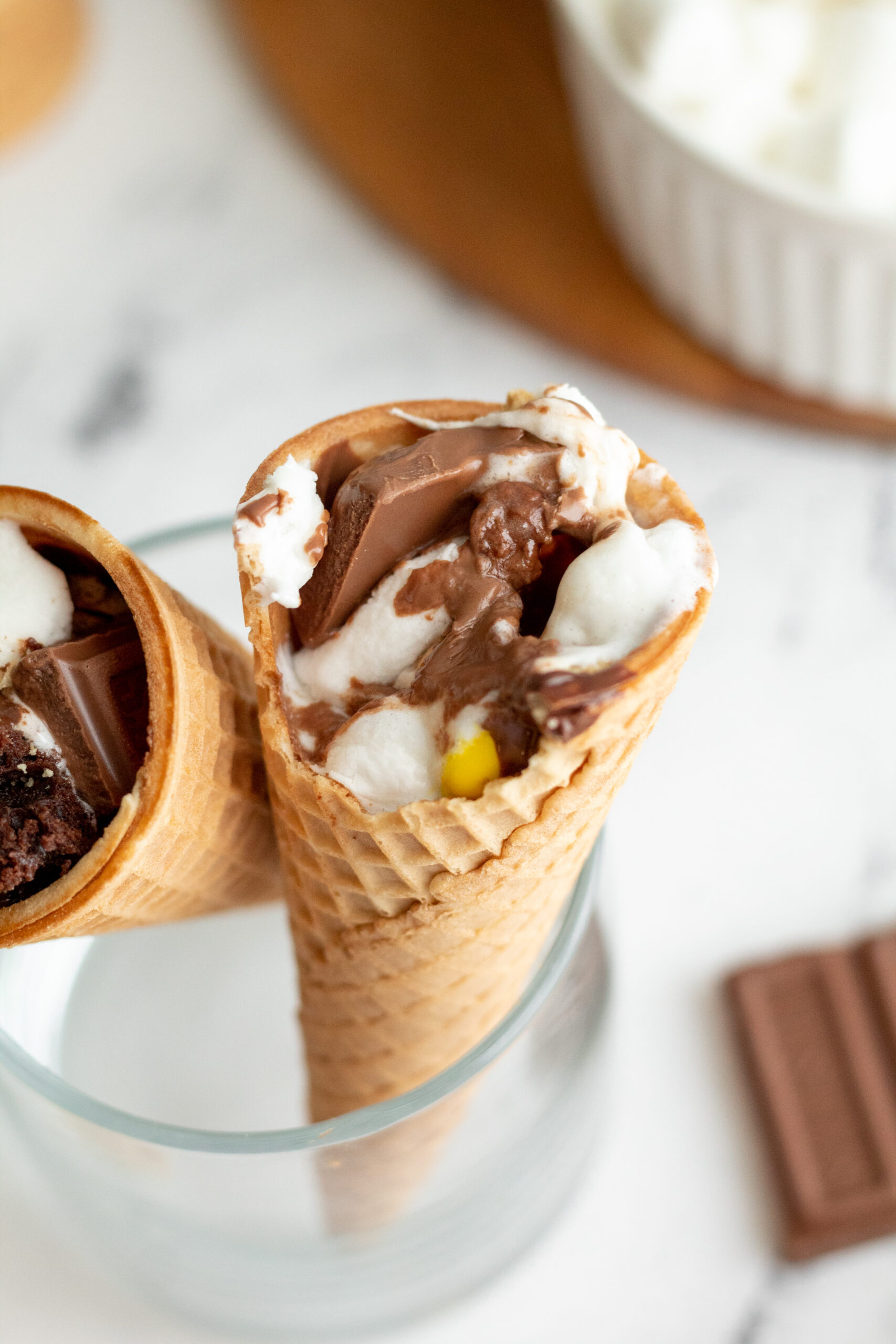 Chocolate, Ice Cream Cone Wallpaper, 1710x2560 HD Phone