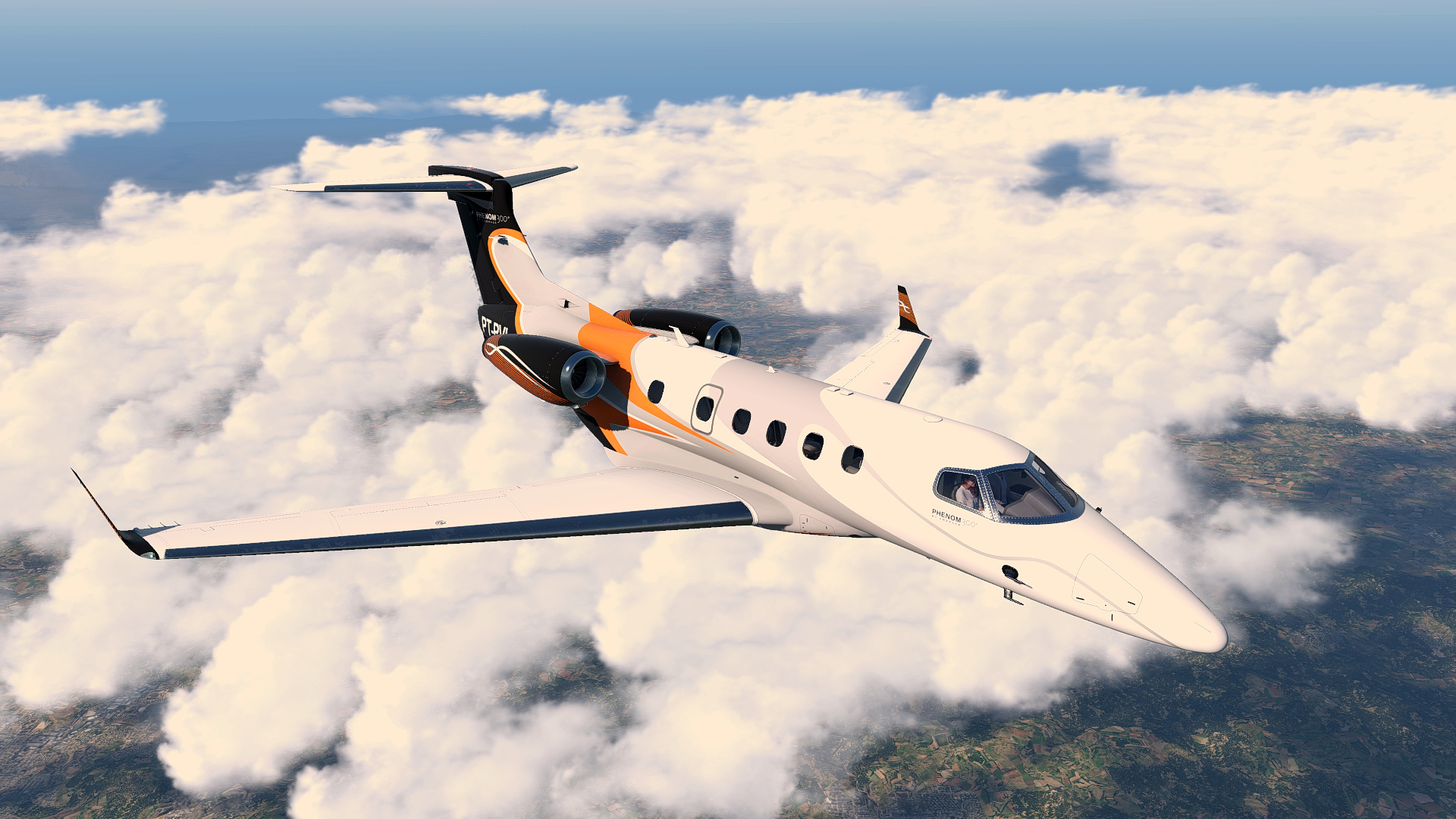 Embraer Phenom, Only Business, Betagamer002, Rxplane, 1920x1080 Full HD Desktop