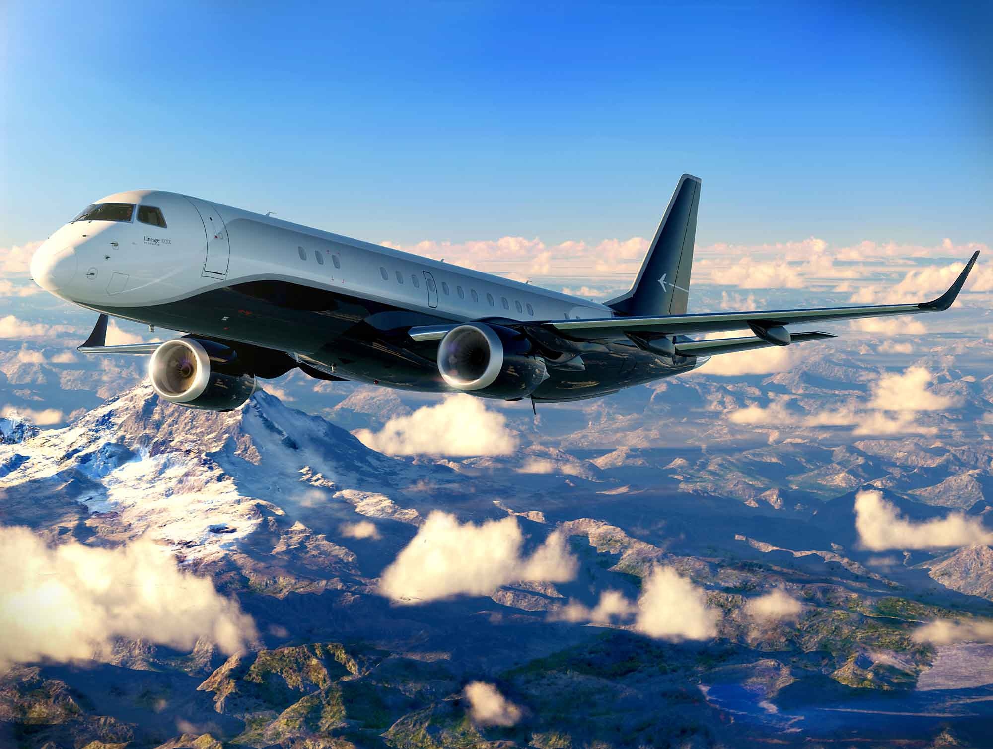 Embraer Lineage 1000, Aeroaffaires private jet, Hire for business, 2000x1510 HD Desktop